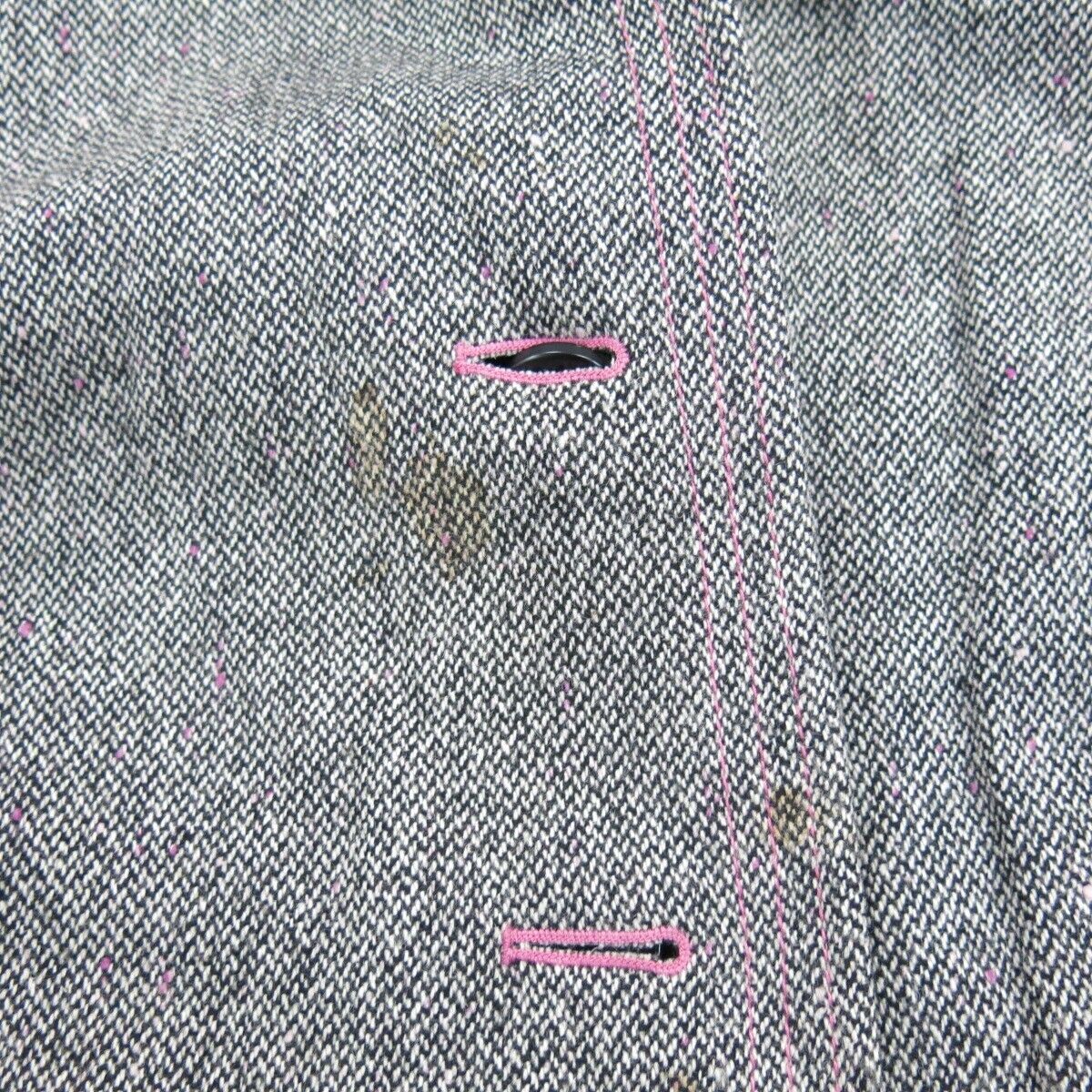 Gap Women Blazer Coat Single Breasted Buttons Long Sleeves Pockets Gray SZ Large