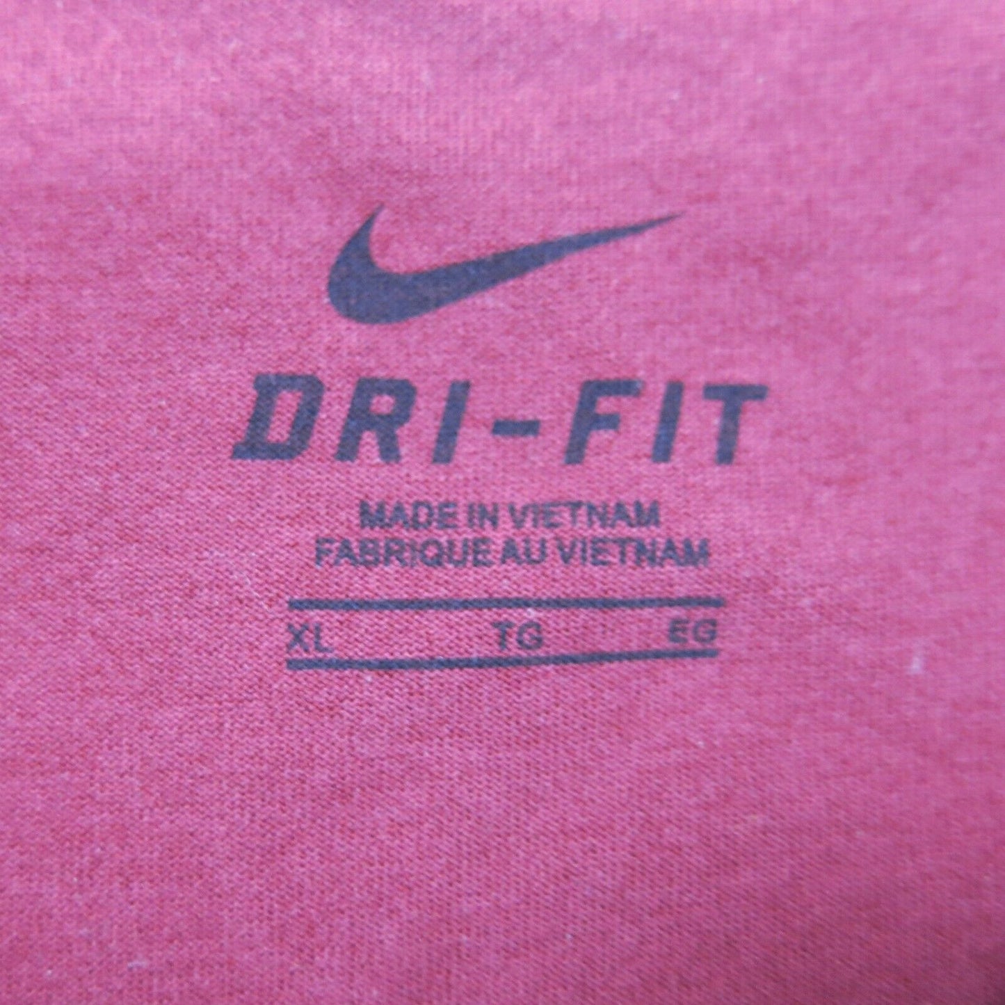 Nike Mens Dri Fit T Shirt Crew Neck Short Sleeve Cyclones Red Size X Large