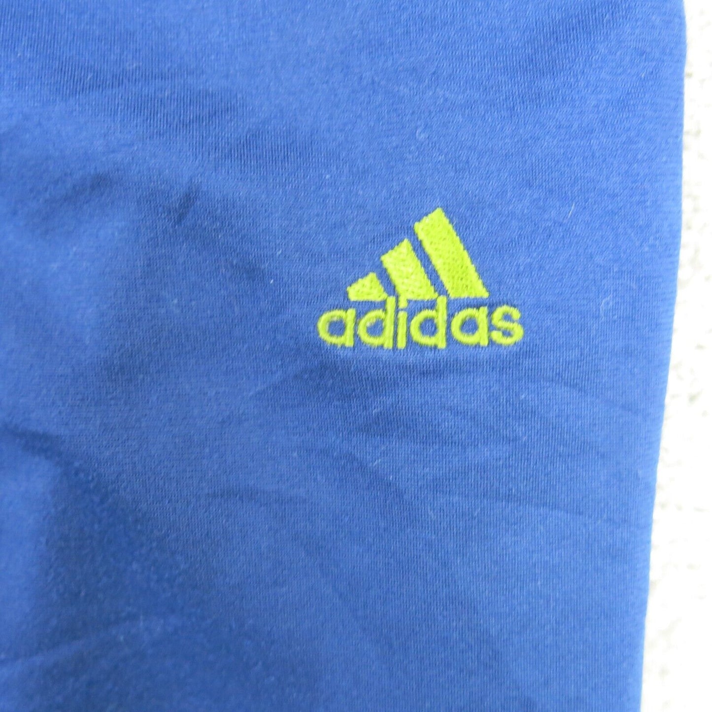 Adidas Mens Pant Trouser Drawstring Elastic Waist Navy Blue Size Medium