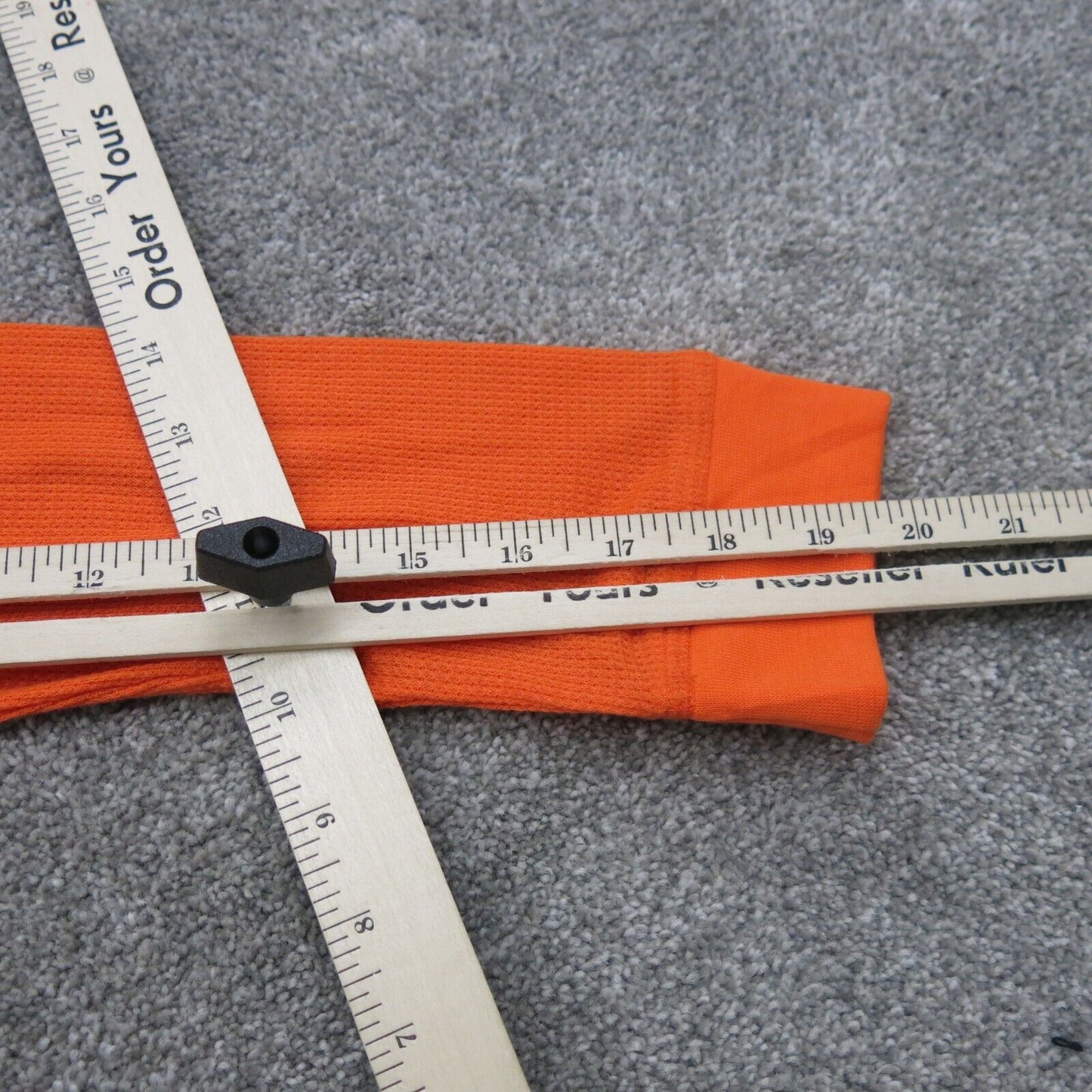 Under Armour Tee Youth Orange YXL Long Sleeve Crew Neck Logo Loose allseasongear