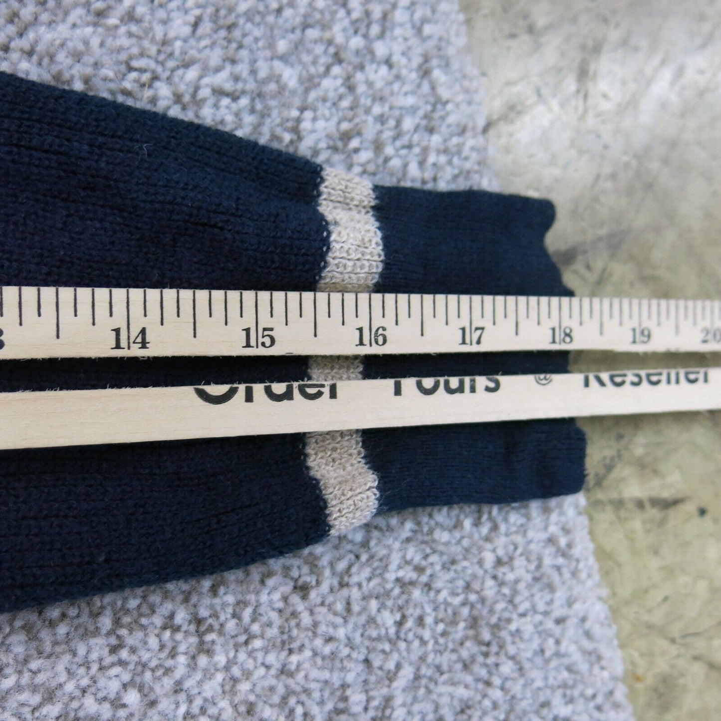 American Eagle Womens Pullover Sweater Jegging Fit Crew Neck Striped Blue Small