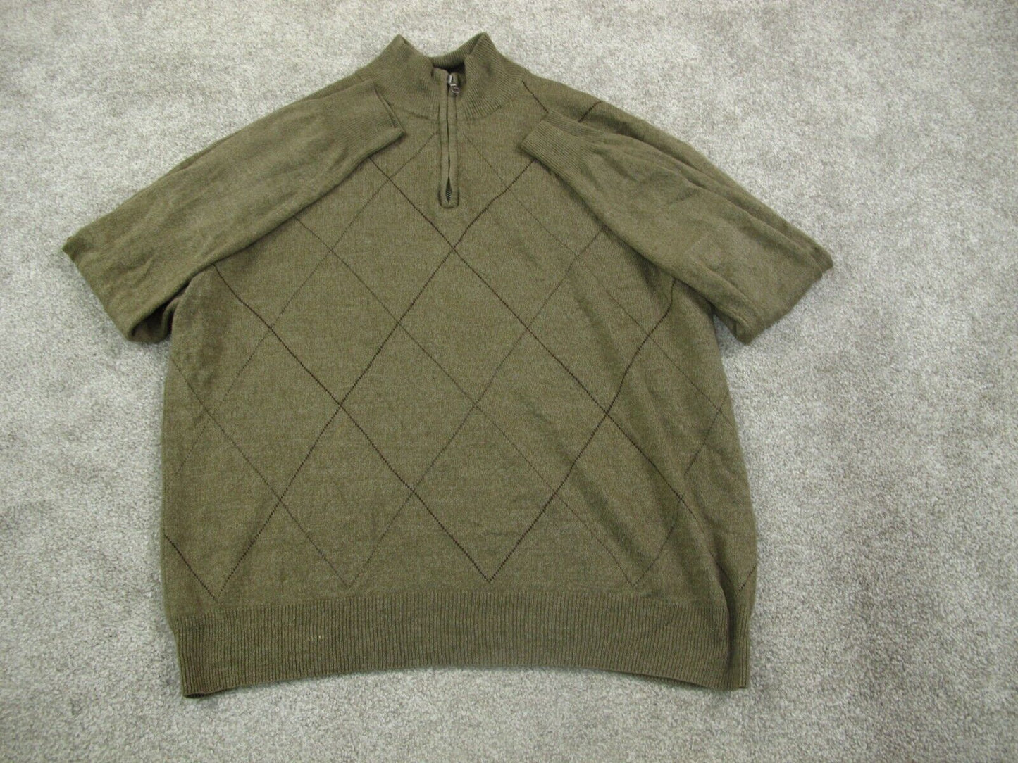 Dockers Womens Pullover Sweater Long Sleeve Mock Neck Olive Green Size X Large