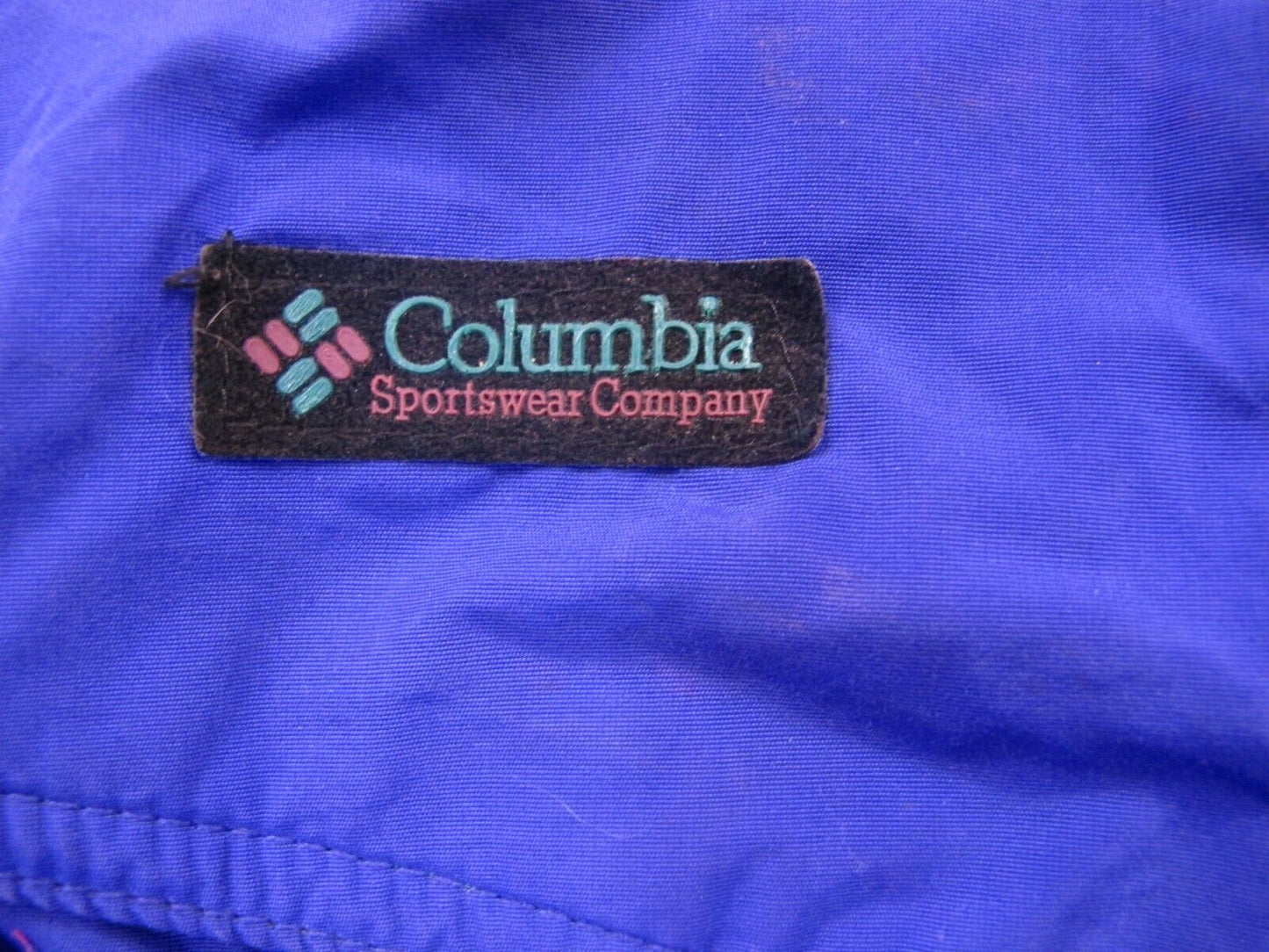 Columbia Sportswear Womens Windbreaker Jacket Full Zip Redial Sleeve Blue Size M