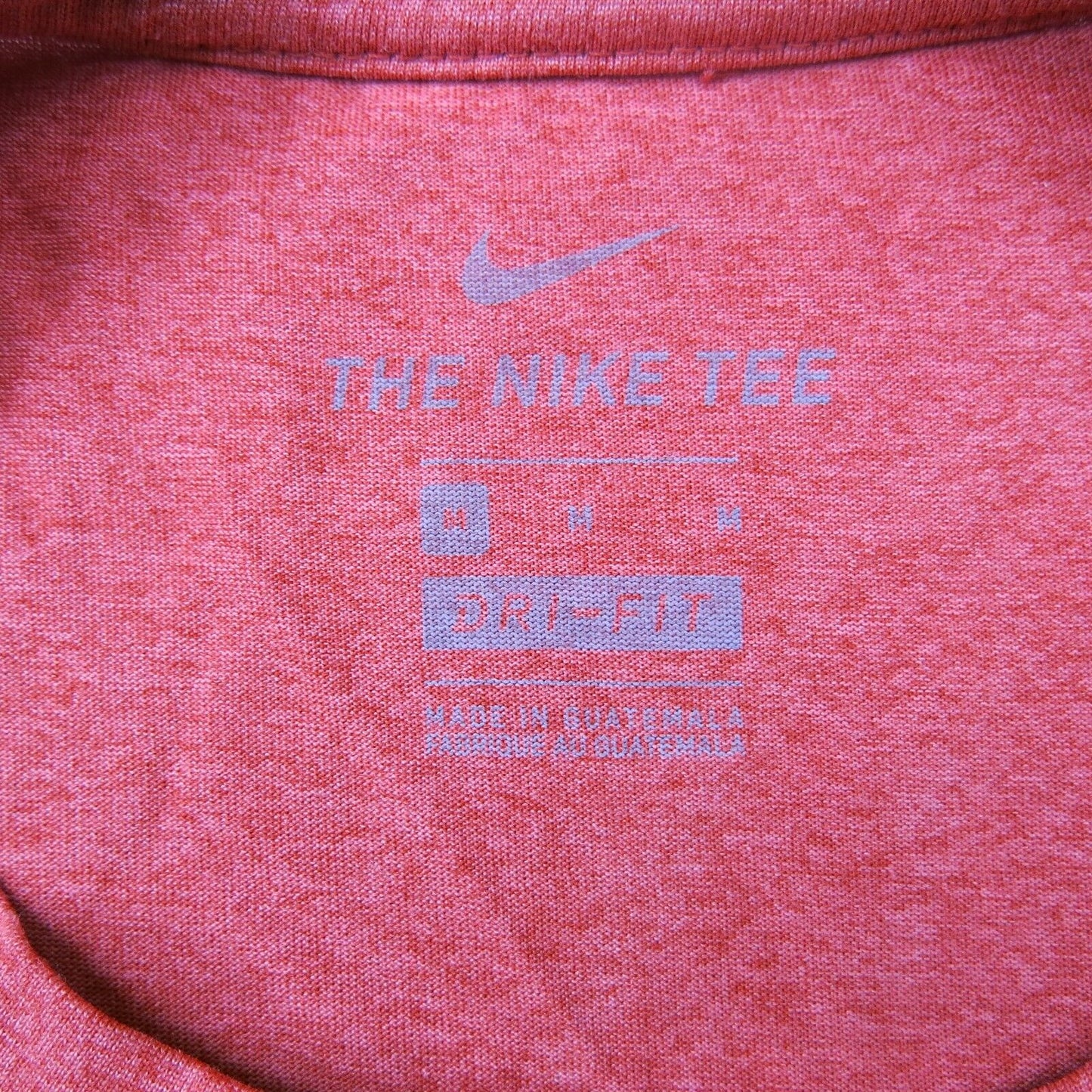 The Nike Tee Dri Fit Mens Crew Neck T Shirt Short Sleeves Logo Solid Red Size XL