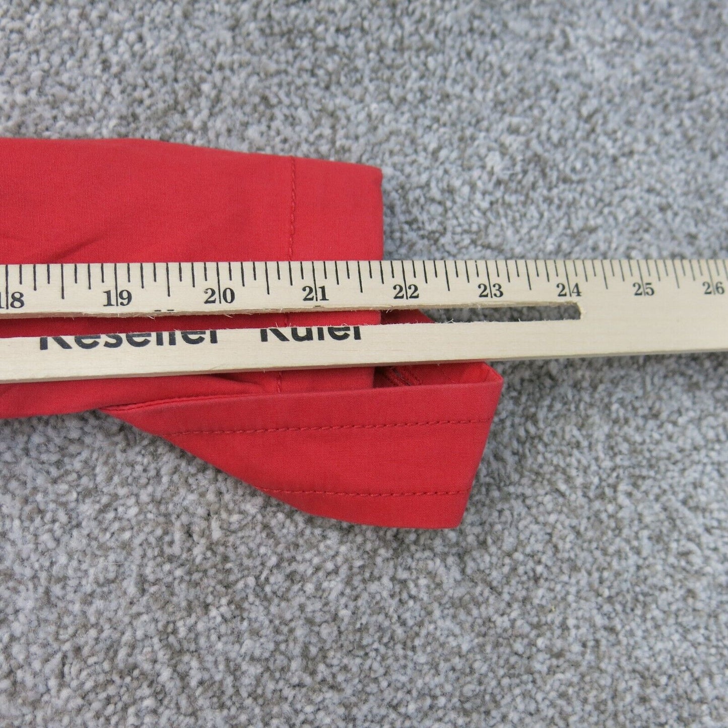 Old Navy Women Trench Coat Long Sleeve Pocket 100% Cotton Red Size Medium