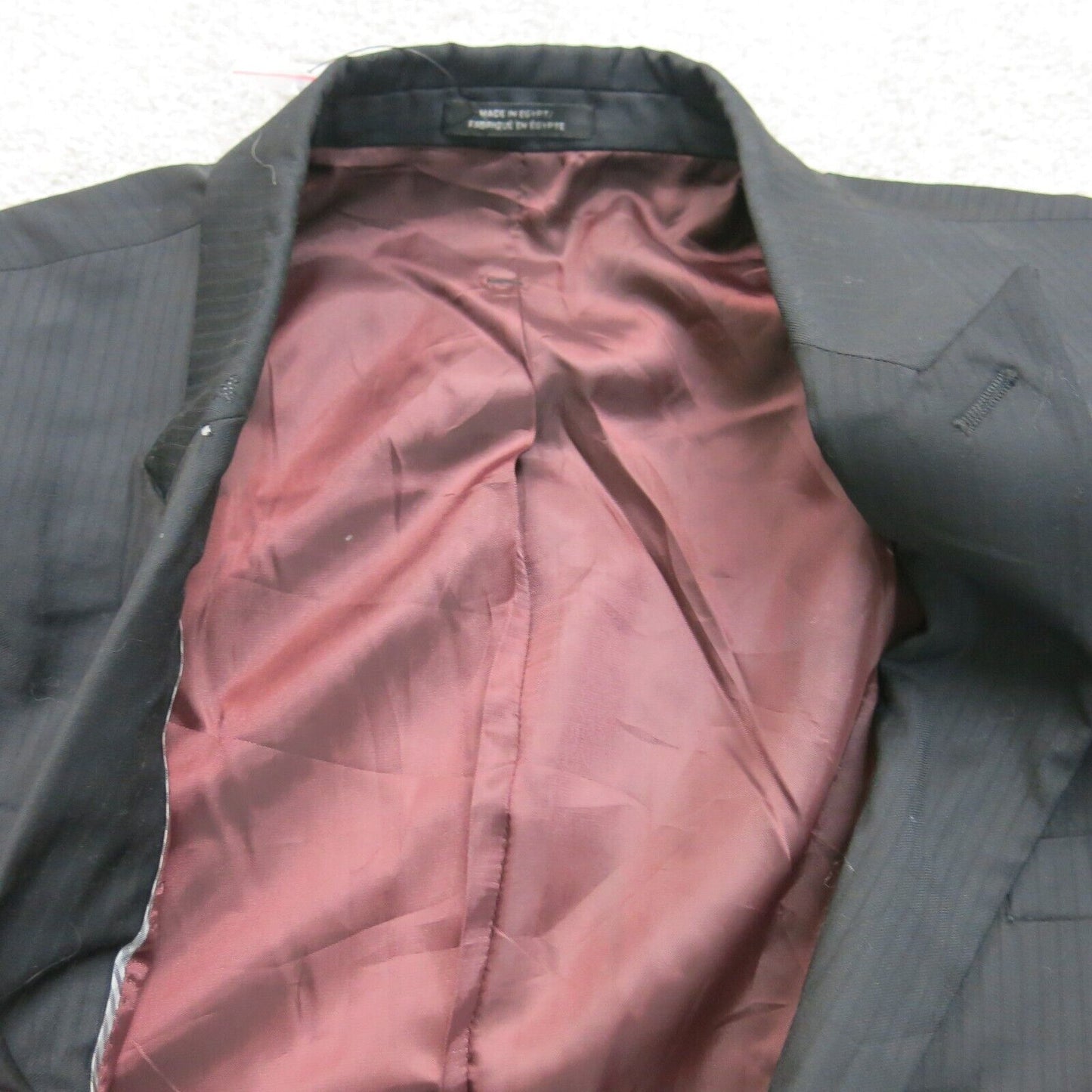 Express Mens Blazer Coat Single Breasted Long Sleeves Pockets Black Size 44R