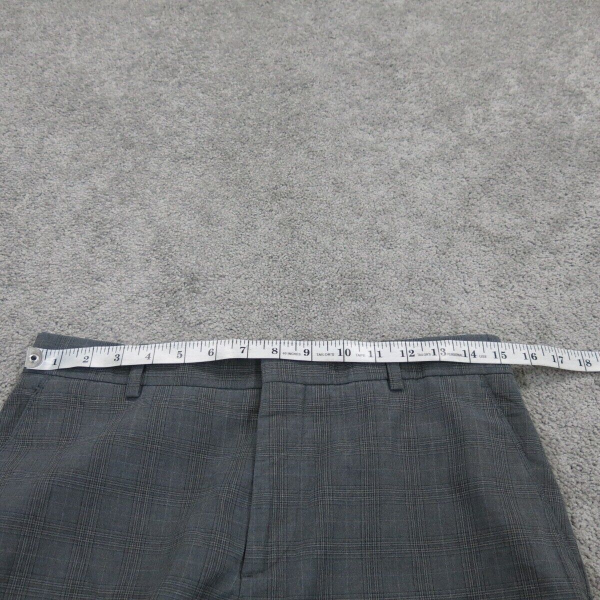 Banana Republic Men Pant Slim Straight Leg Tailored Fit Dress Pant Gray W30XL32