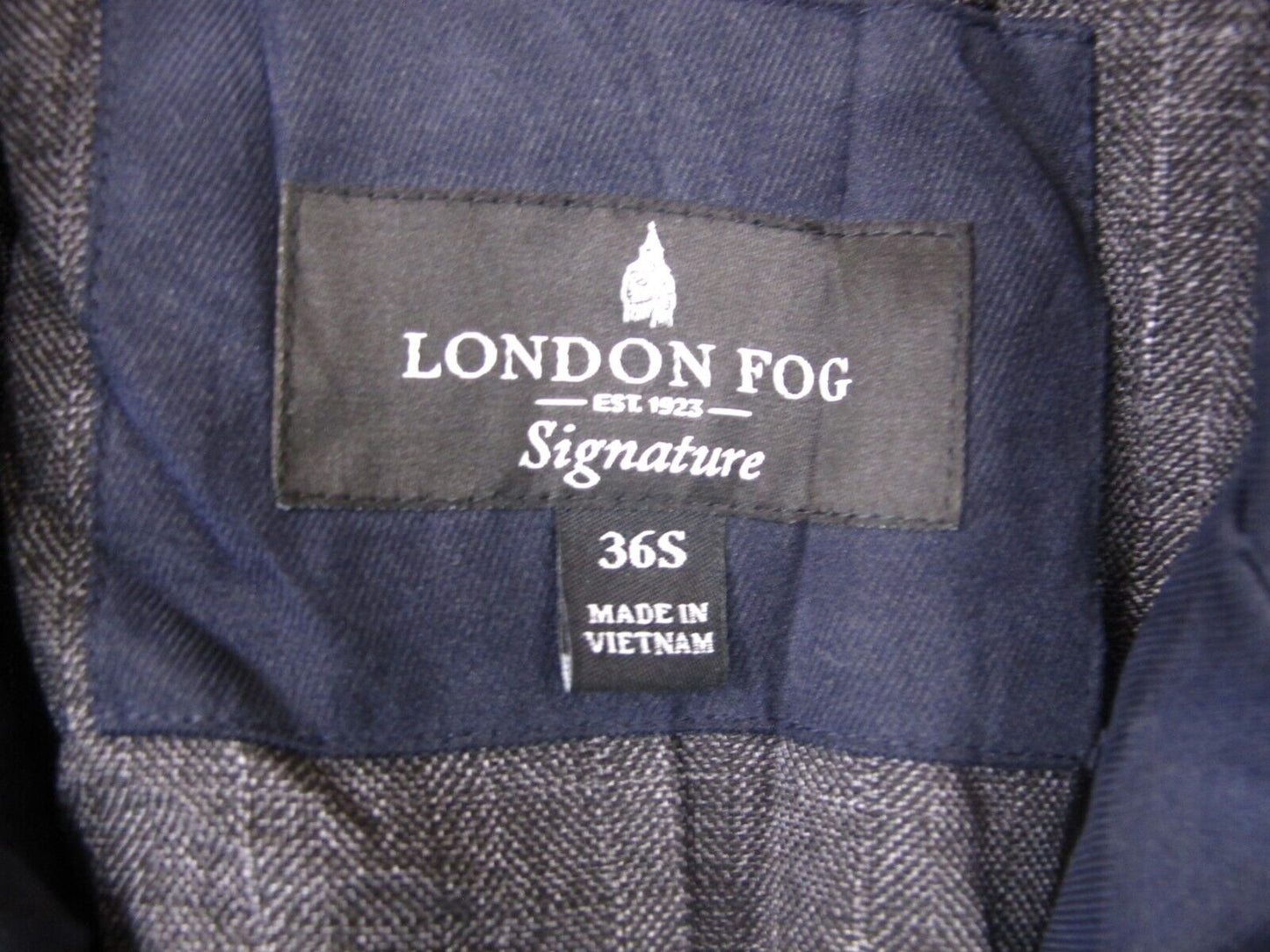 London Fog Womens Long Trench Coat Double Breasted Belt Waist Pockets Black 36S