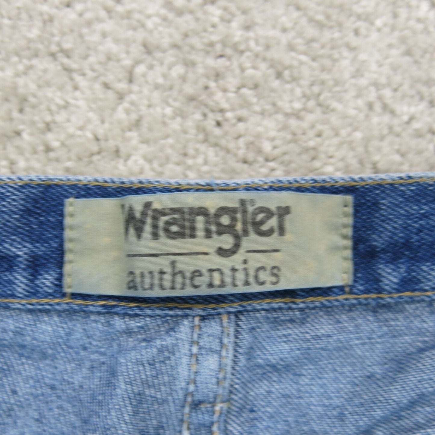 Wrangler Mens Jeans Straight Leg Denim Mid Rise 100% Cotton Blue Size W40XL29