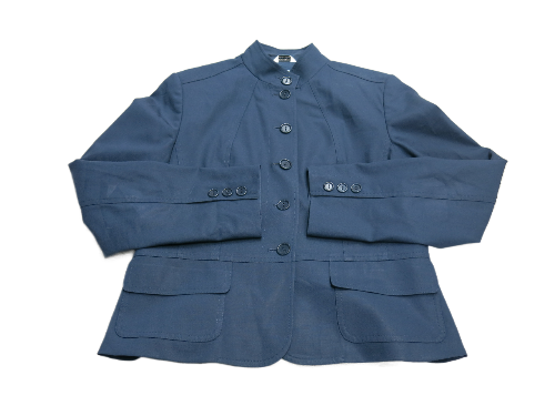 Talbots Mens Jacket Coat Font Button Long Sleeves Pockets  Navy Blue Size 8
