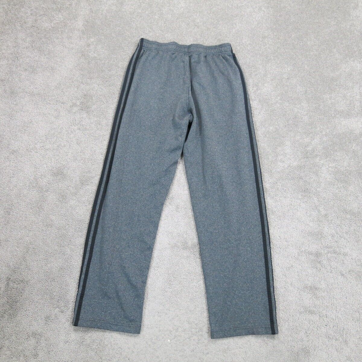 Adidas Men Pant Mid Rise Stretch Elastic Waist Track Pant Gray Size Medium