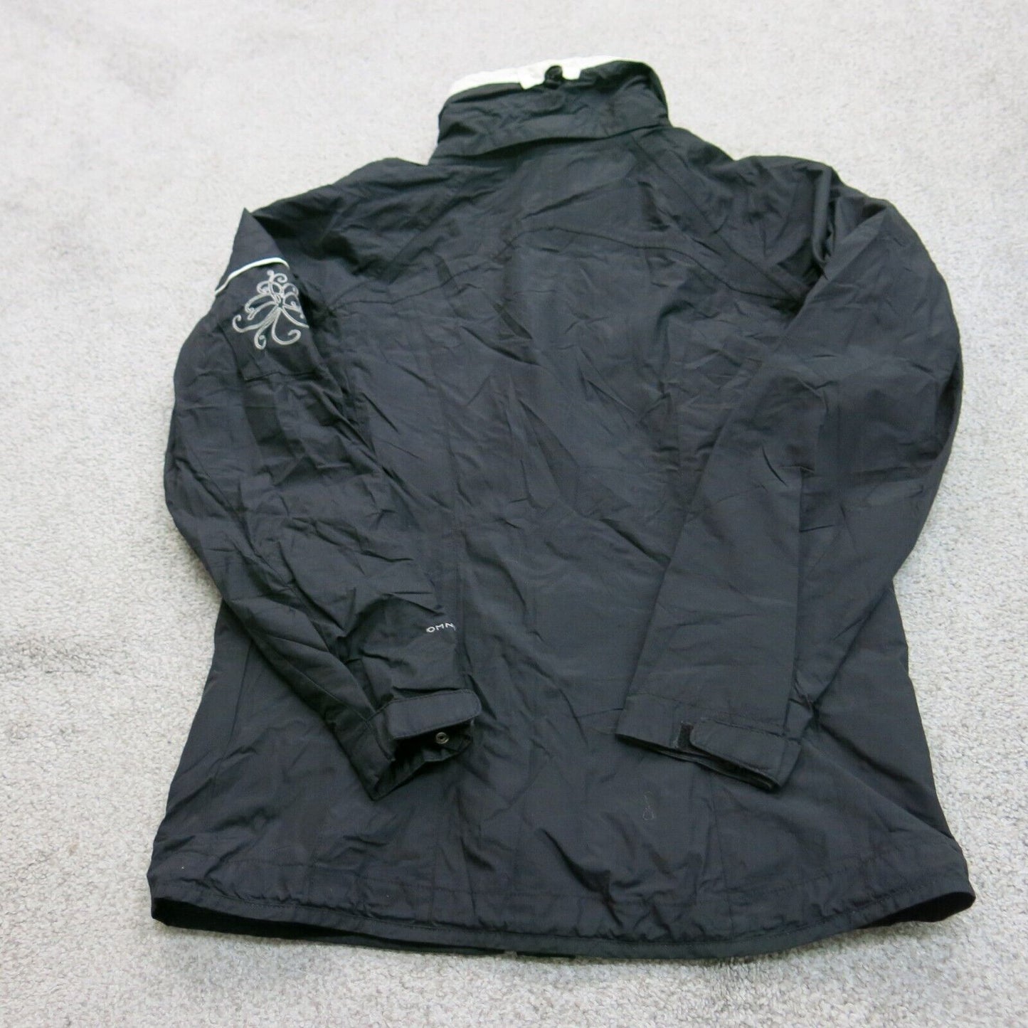 Columbia Women Full Zip Insulated Jacket Long Sleeves Mock Neck Black Size Small
