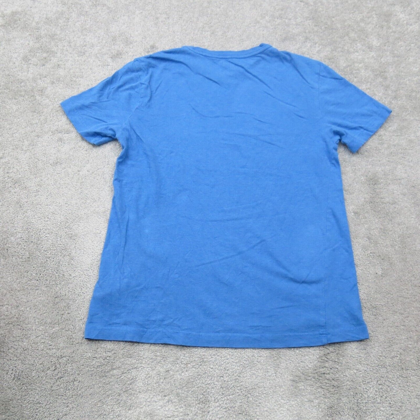 H&M Men T Shirt Short Sleeves Crew Neck Regular Fit Blue Size Small