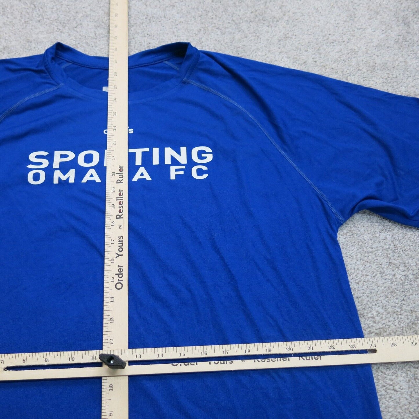 NWT Adidas Mens Crew Neck T Shirt Short Sleeve Graphic Print Blue Size X Large