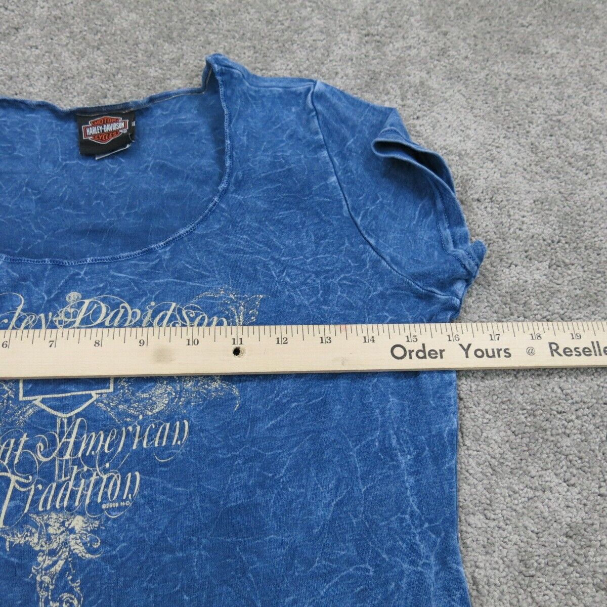 Hawkeye Womens Graphic T Shirt Top Cap Sleeves 100% Cotton Blue Size X Large