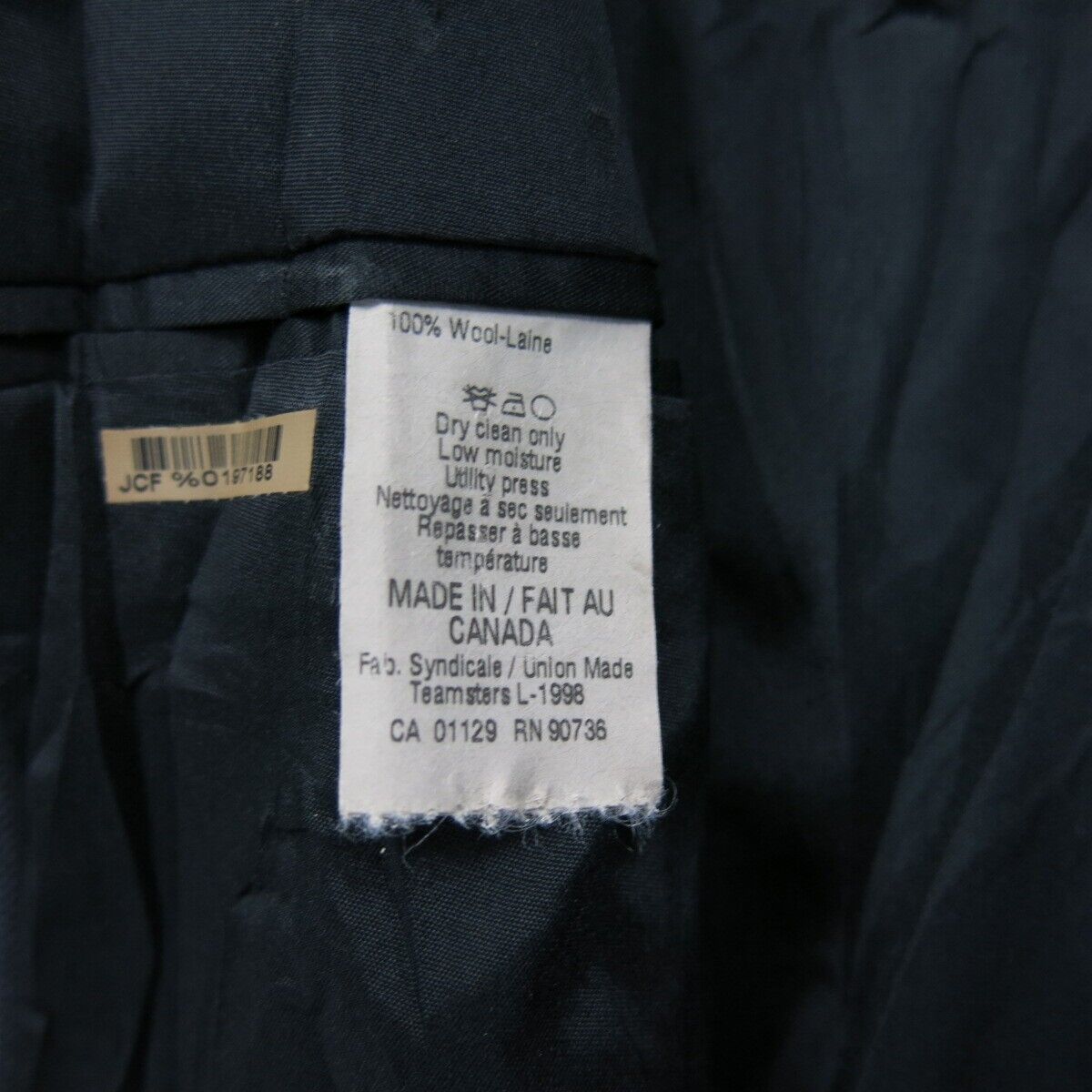 Vintage Mens Blazer Coat Striped Single Breasted Long Sleeve Black Size 50XL