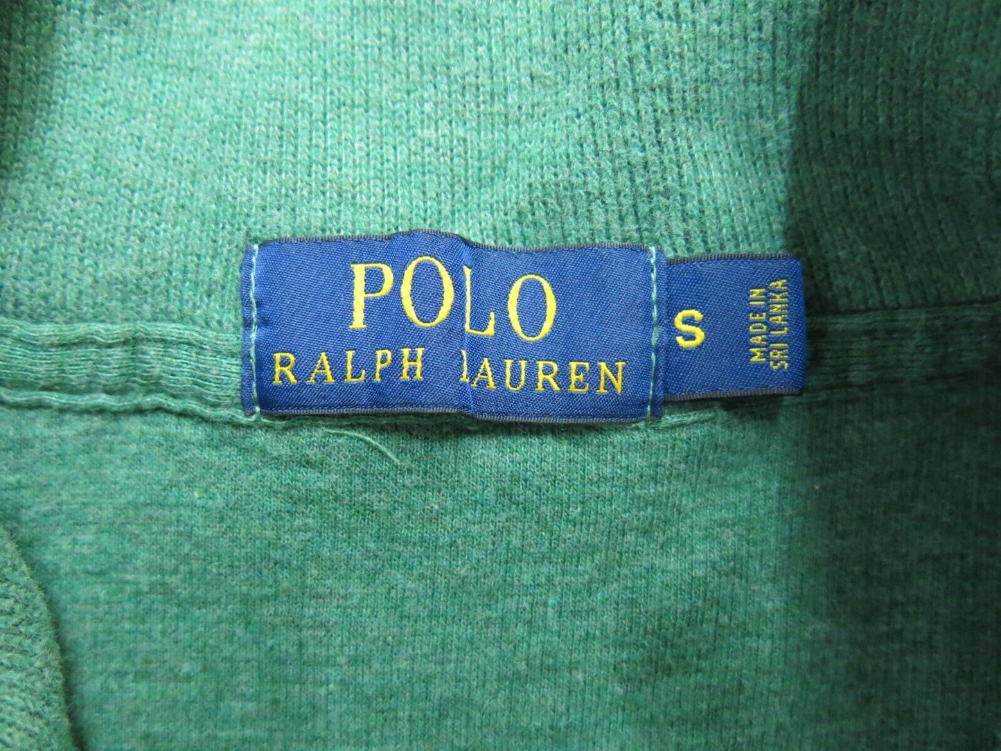 Polo By Ralph Lauren Mens Sweatshirt High Neck Long Sleeve Green Size Small