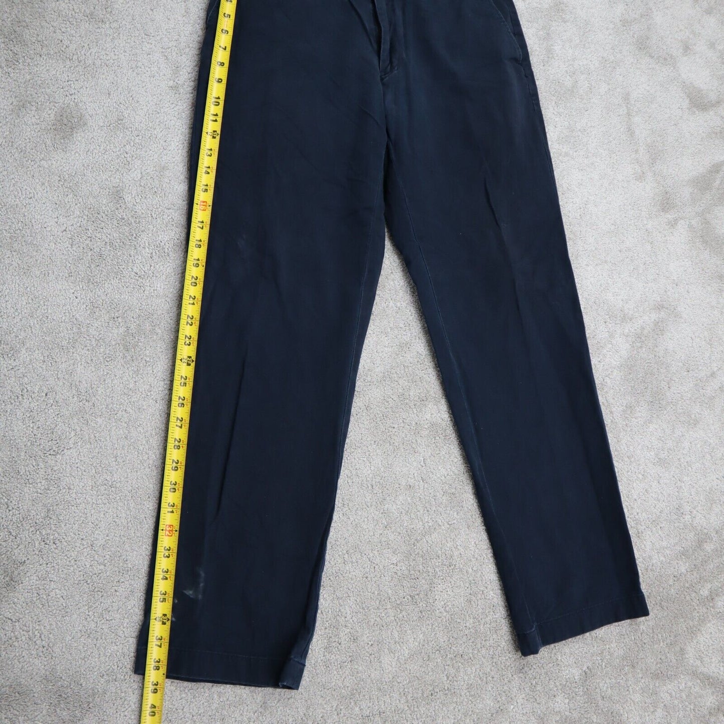 Polo Ralph Lauren Mens Classic Fit Chino Pants Mid Rise Navy Size 35 Stretch