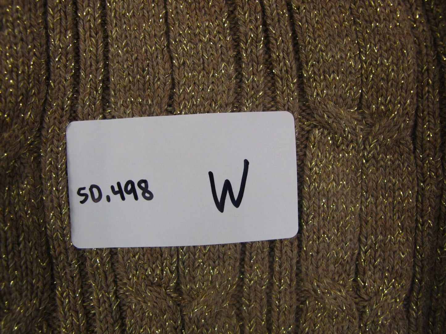 St Johns Bay Womens Pullover Sweater V Neck Long Sleeve Cotton Green Brown SZ 2X