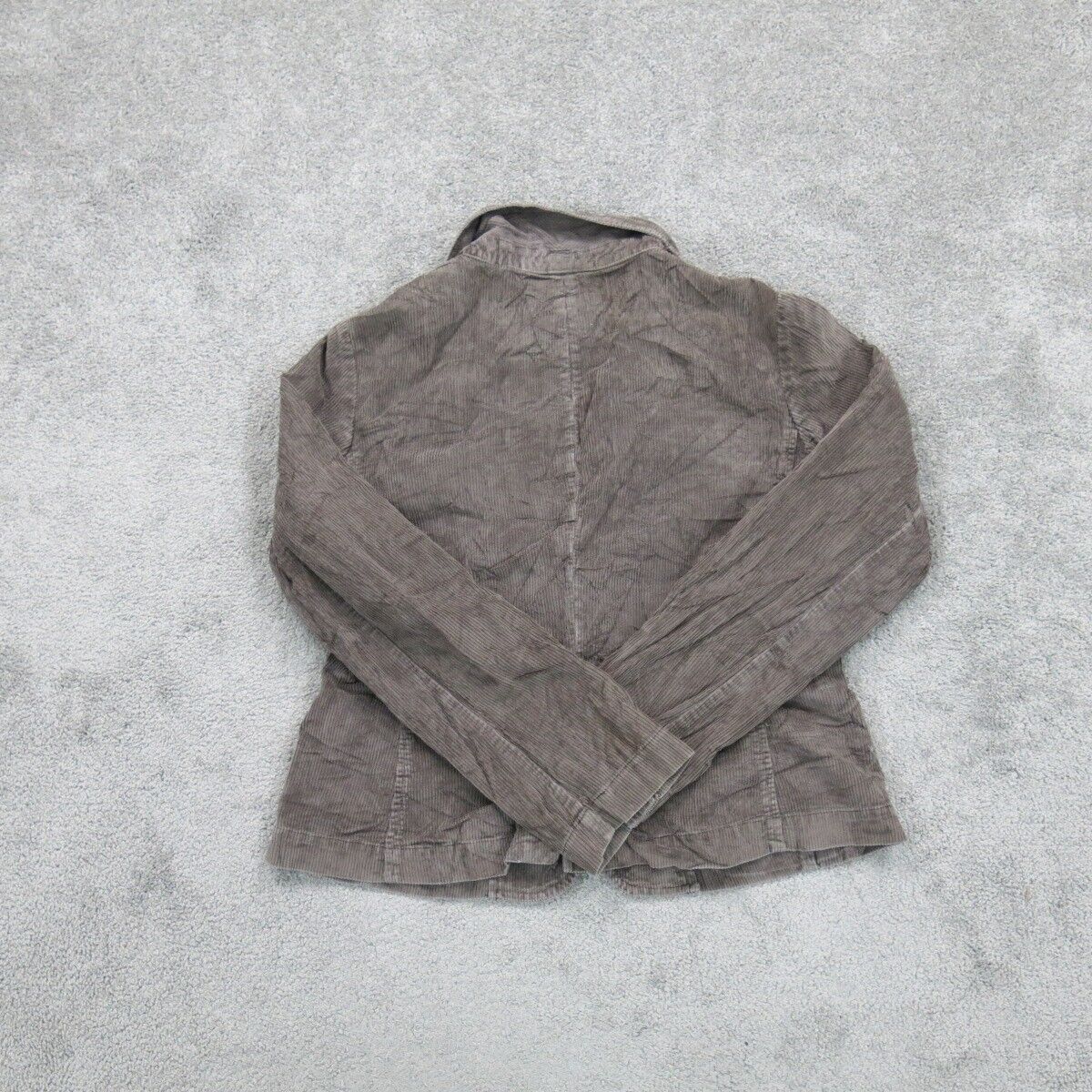Talbots Women Blazer Coat Single Breasted Stretch Long Sleeve Dark Beige Size 12