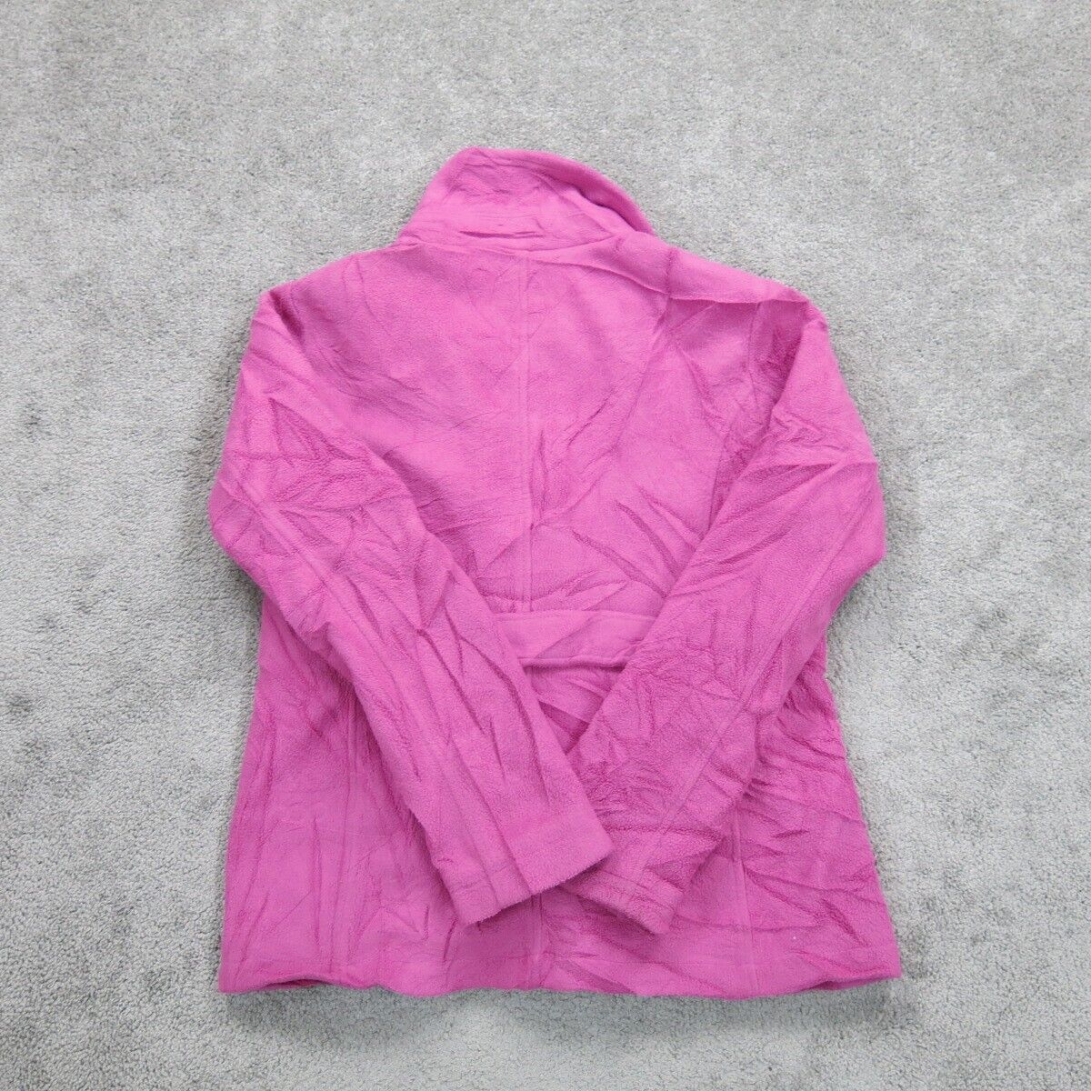 Lands End Womens Pea Coat Double Breasted Long Sleeve Pockets Pink Size Small