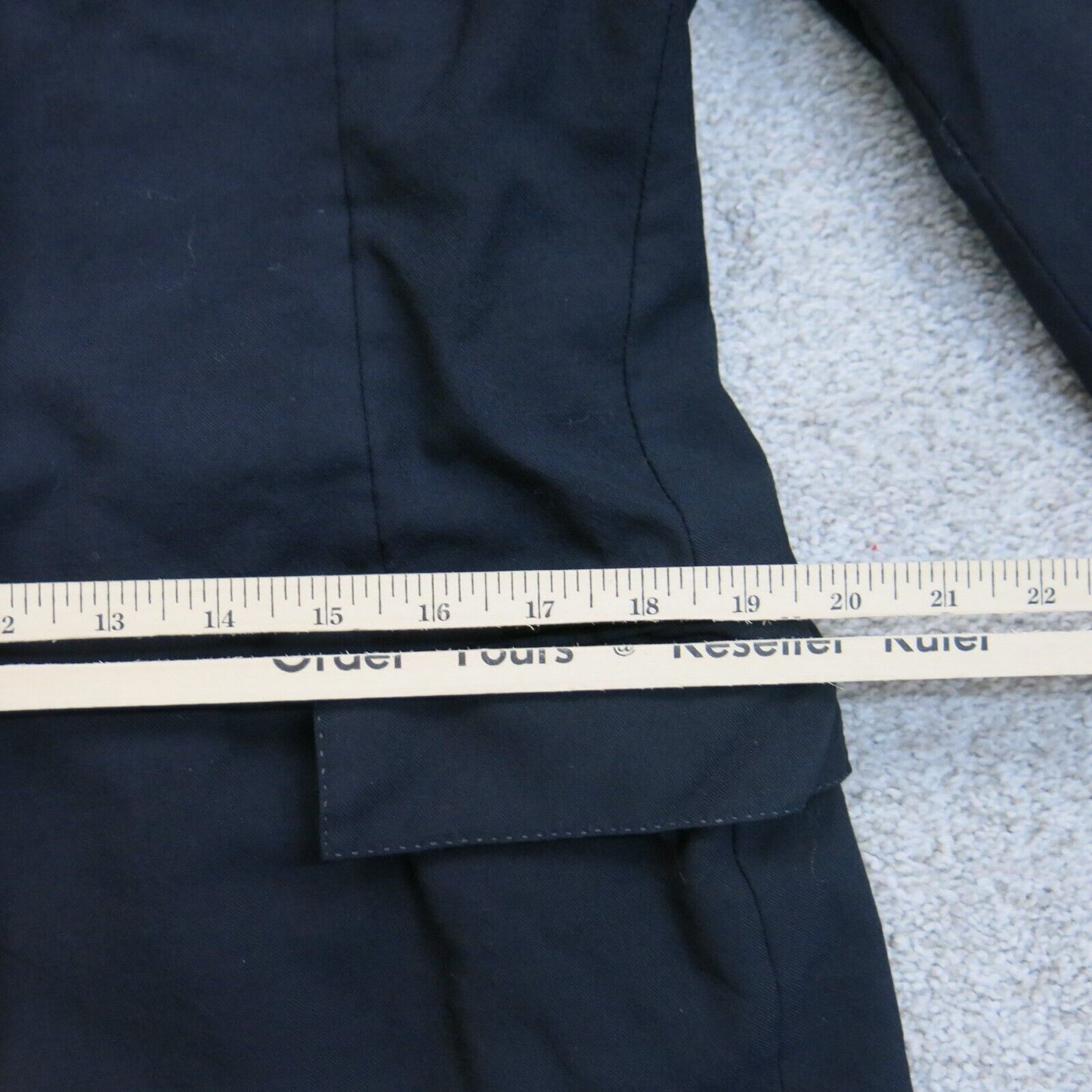 Polo By Ralph Lauren Men Blazer Coat Single Breasted Solid Black Size ?