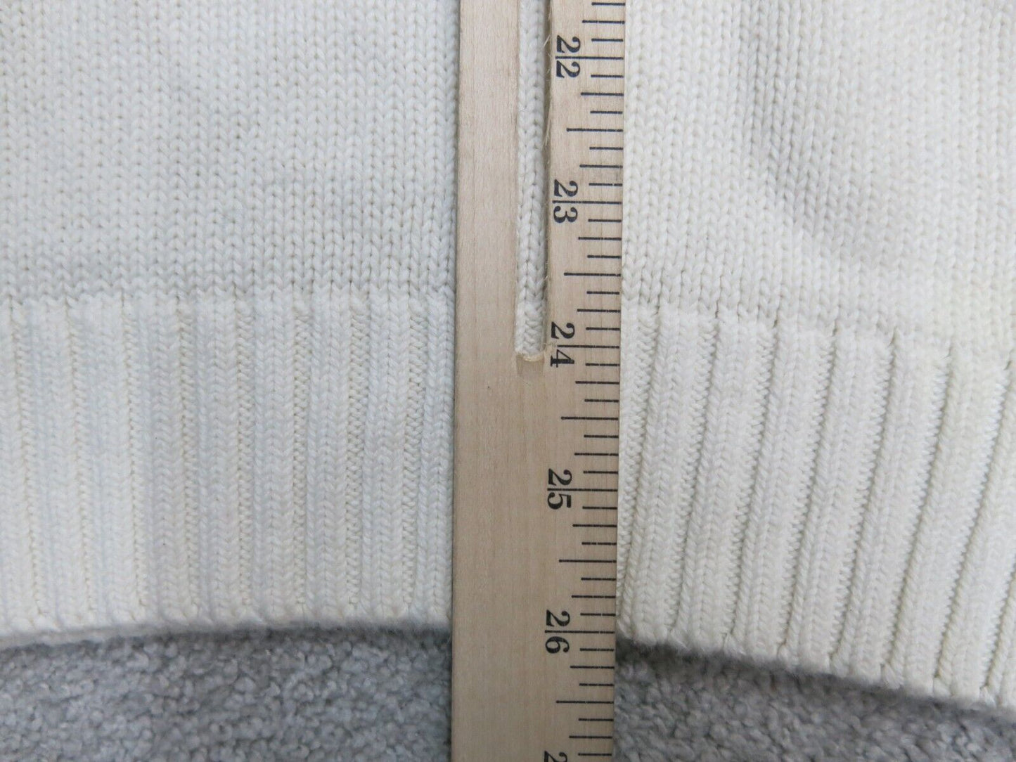 Tommy Hilfiger Mens Sweatshirt Long Sleeve Crew Neck 100% Cotton Beige Size M