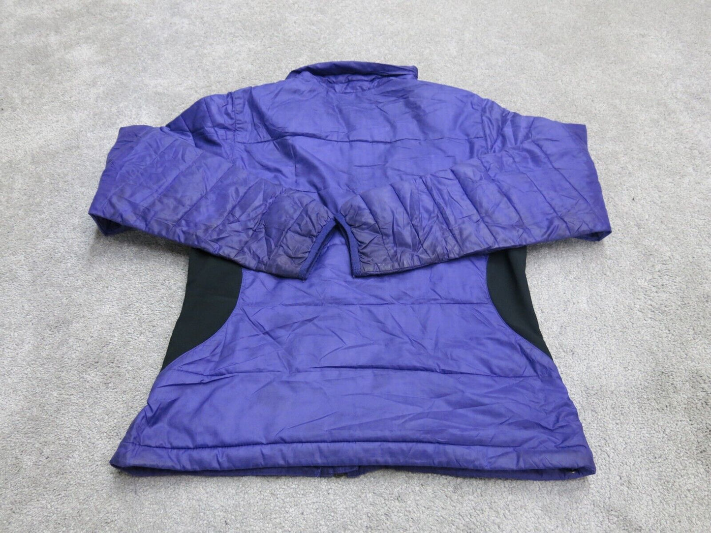 Columbia Men Windbreaker Jacket Coat Full Zip Long Sleeve Pocket Purple Black XS