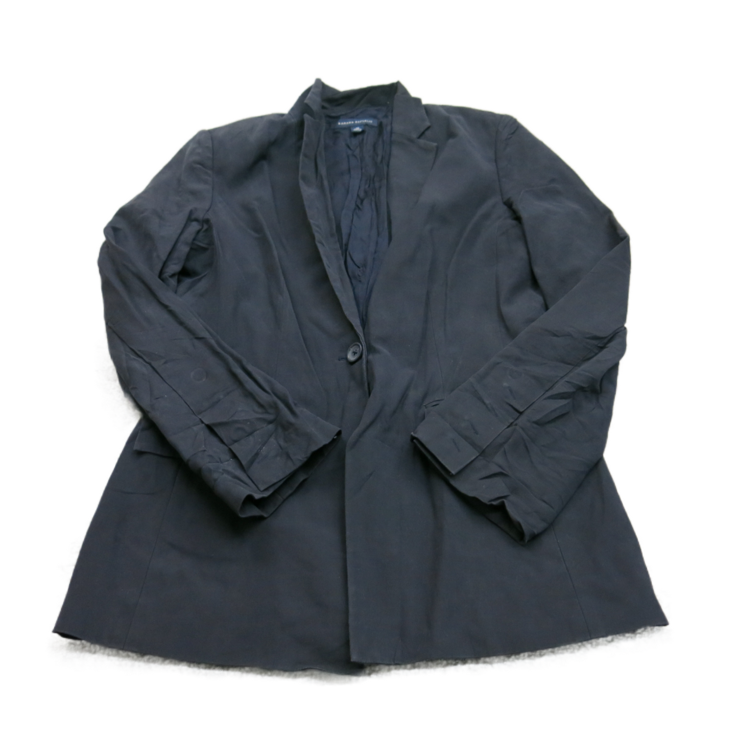 Banana Republic Women Blazer Coat Single Breasted Solid Black Size 10