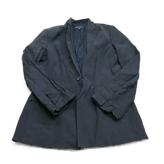 Banana Republic Women Blazer Coat Single Breasted Solid Black Size 10