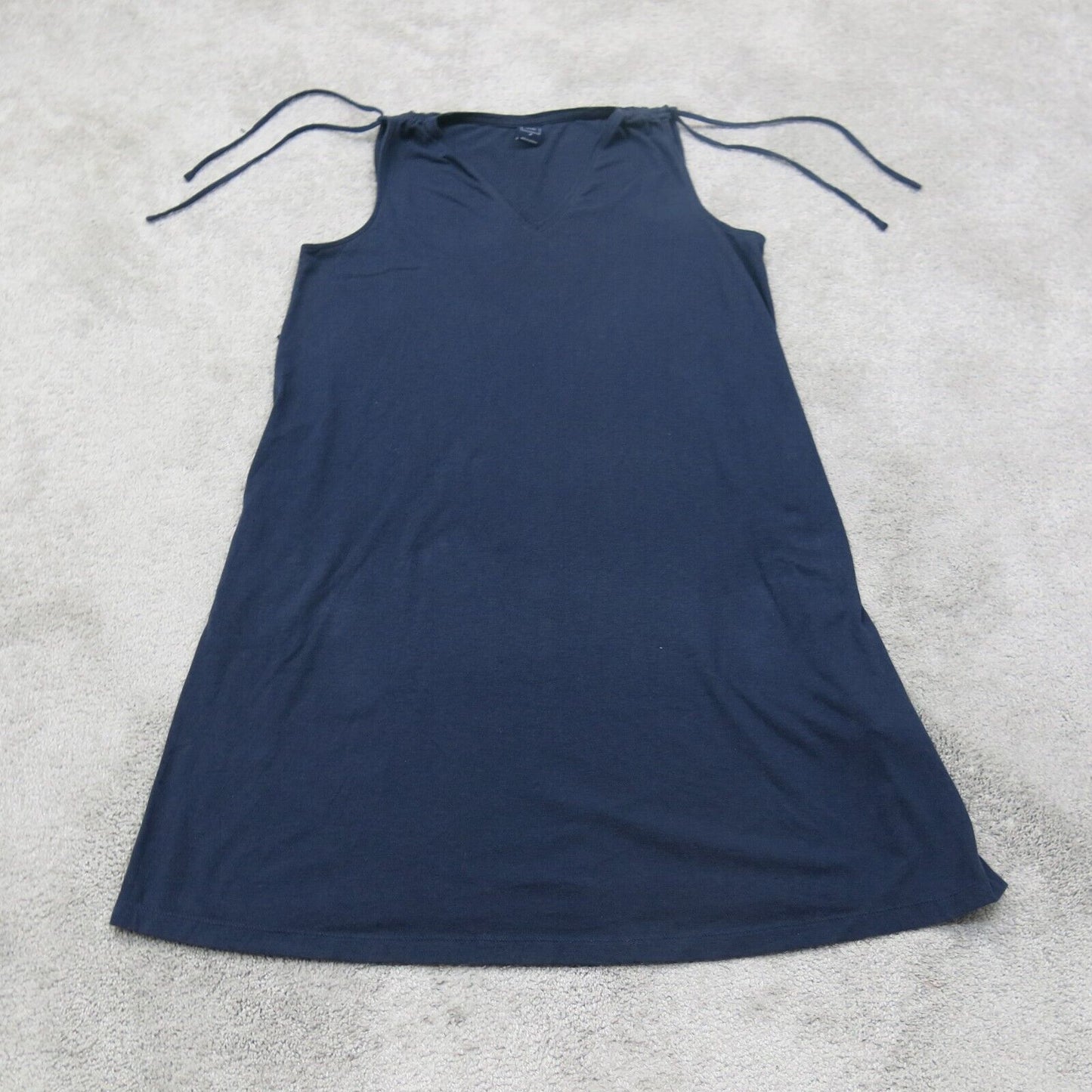 Gap Womens A Line Mini Dress Sleeveless V Neck Navy Blue Size Medium