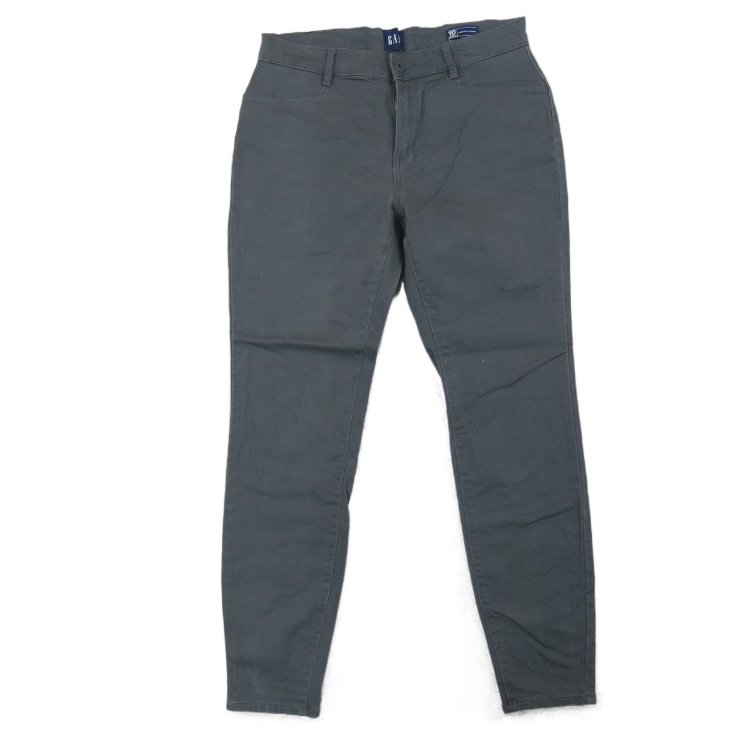 Gap Womens Pants Stretch Skinny Mid Rise Flat Front Pockets Gray Size 10