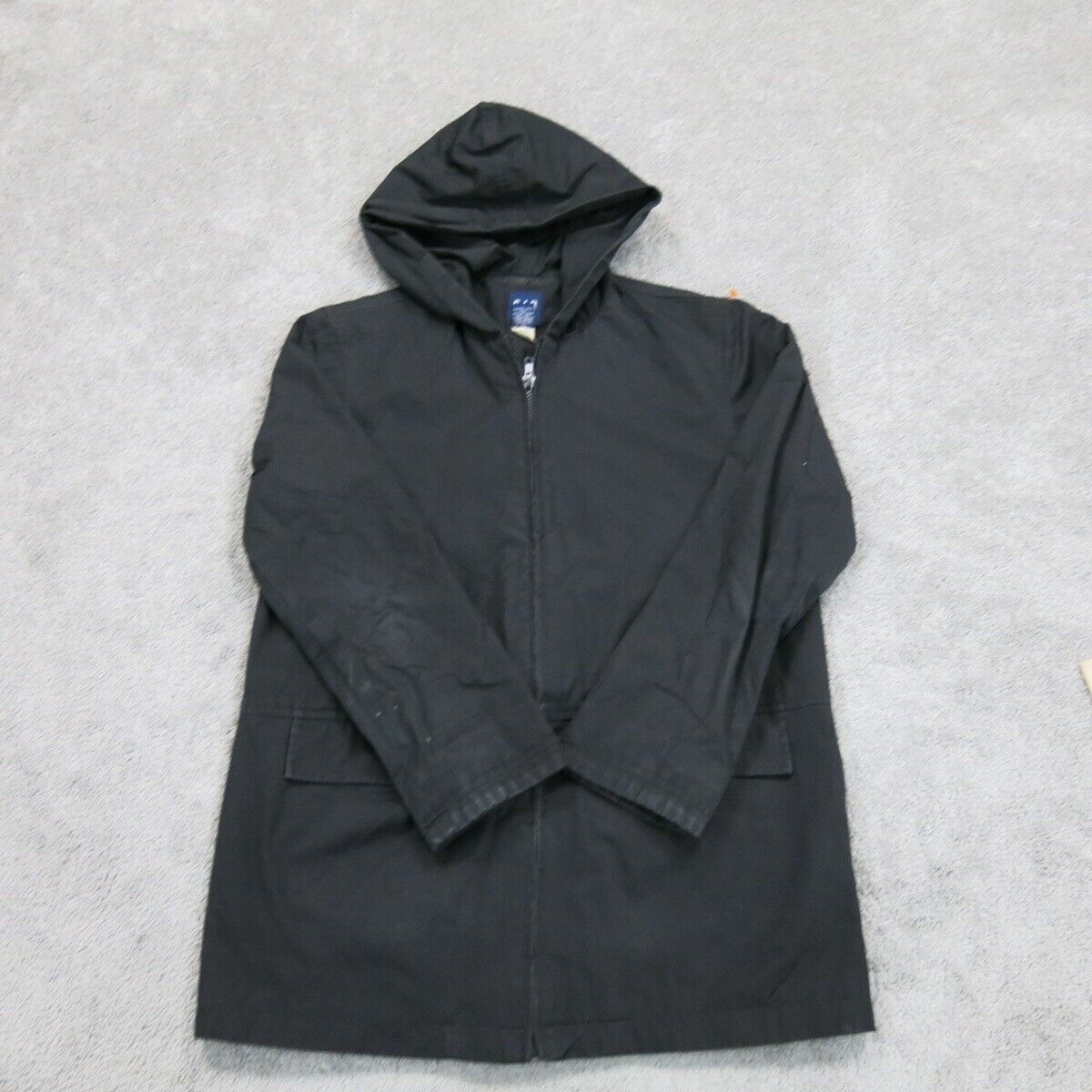 Gap Womens Hoodie Jacket Full Zip Up Long Sleeve Pockets Black Size X Small