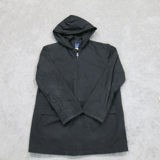 Gap Womens Hoodie Jacket Full Zip Up Long Sleeve Pockets Black Size X Small