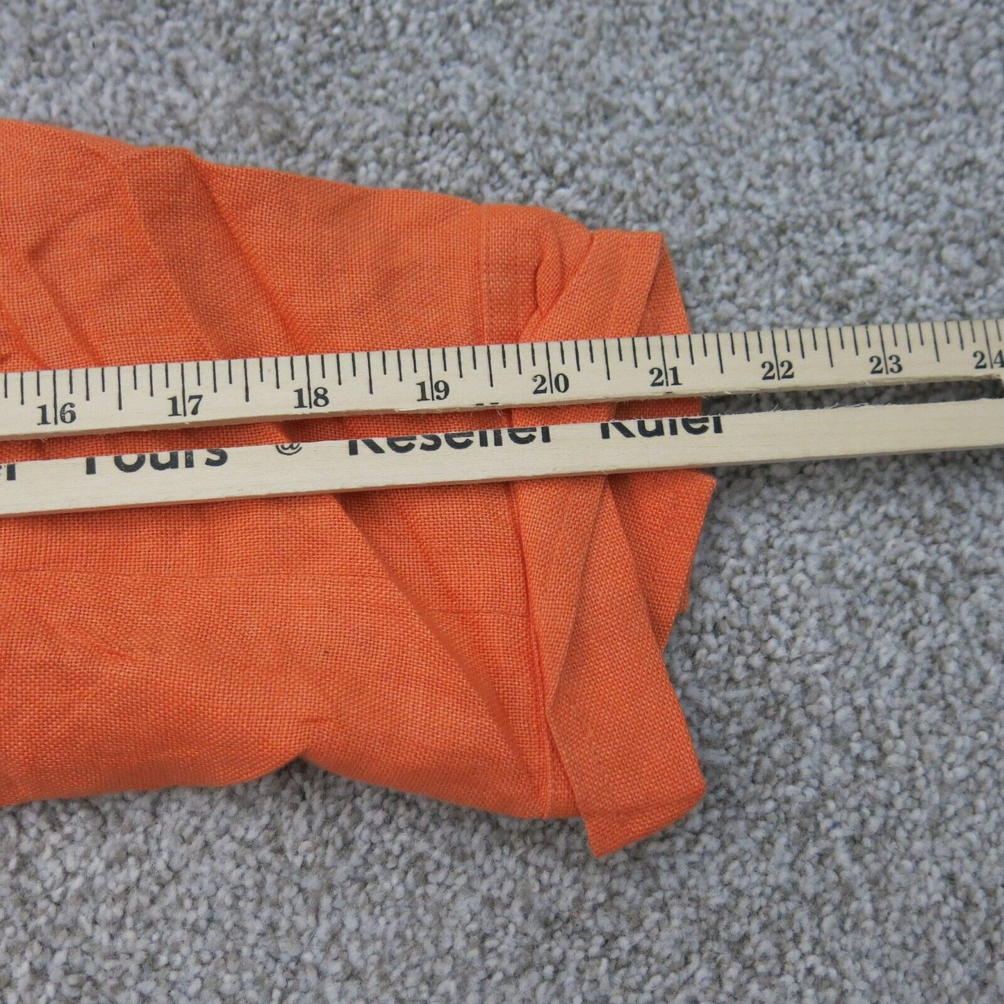 Talbots Women Shirt Jacket Front Button Long Sleeves Collard Neck Orange Size 12