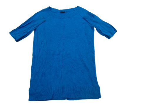 ANN Taylor Womens Pullover Knitted Sweater Crew Neck Long Sleeve Blue Size Small
