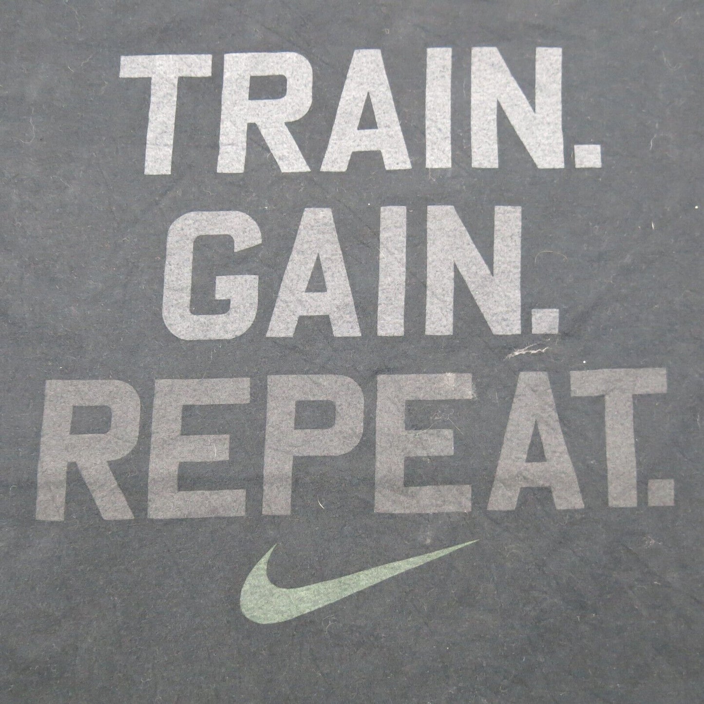 The Nike Mens T Shirt Short Sleeves Crew Neck Graphic Print Black Size Large