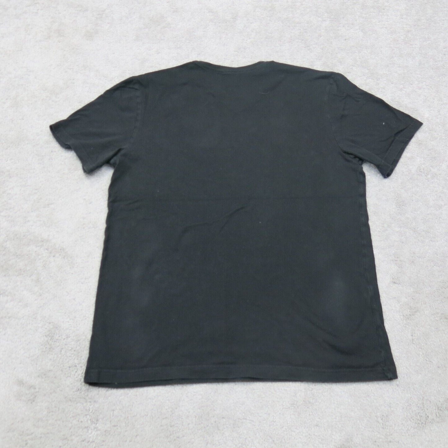 Tommy Hilfiger Mens Crew Neck T Shirt Short Sleeves 100% Cotton Black Size Large