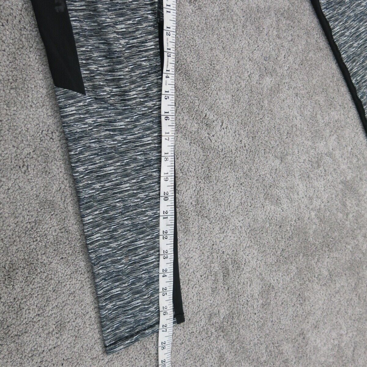 Adidas Womens Legging Gym Training Skinny Leg Low Rise Black Gray Size X Large