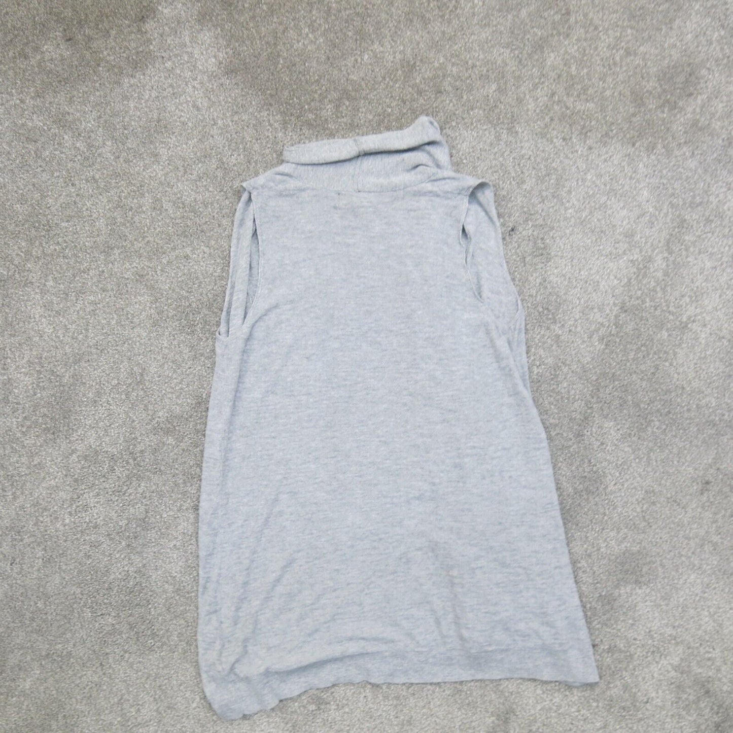 Mossimo Womens Cardigan Sweater Sleeveless Open Front Gray Size Medium