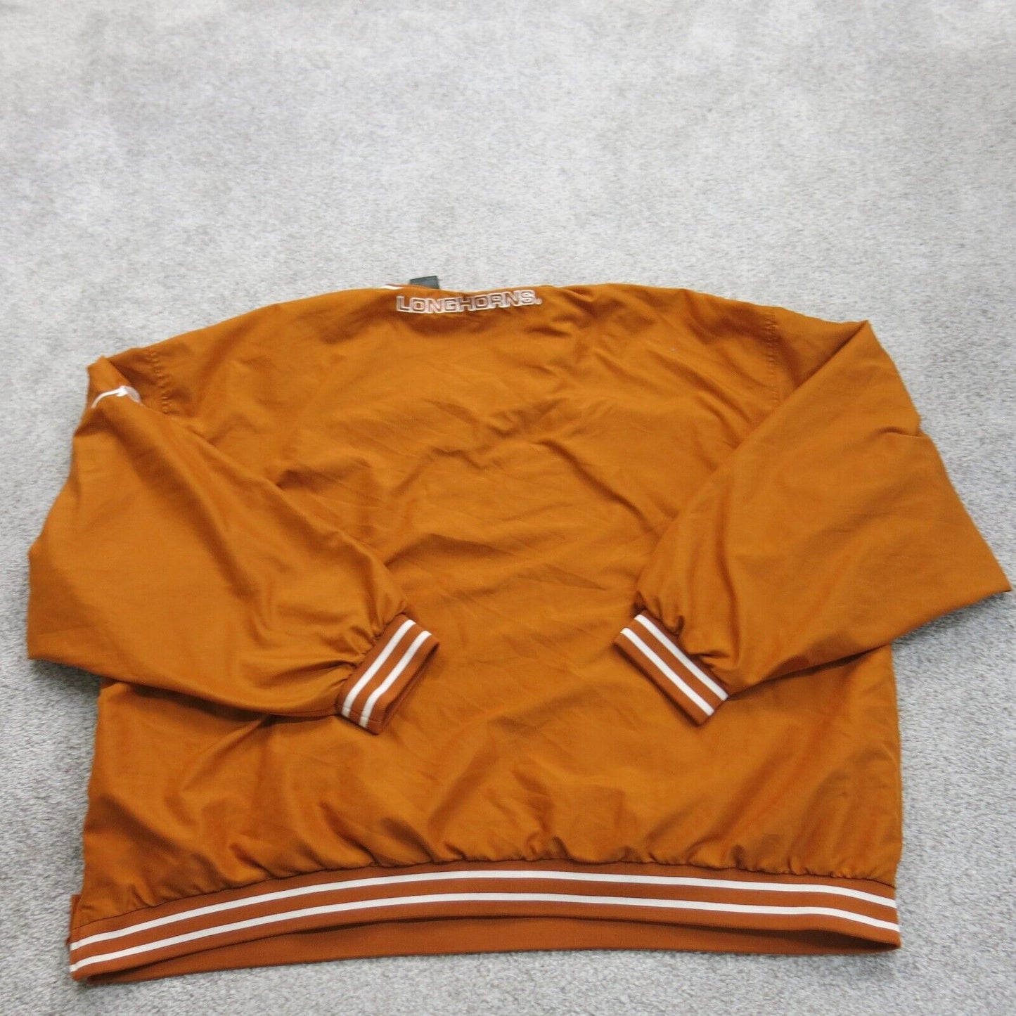 Texas Mens Sports V Neck Coat Longhorns Team Athletics Stretch Orange Size 2XL