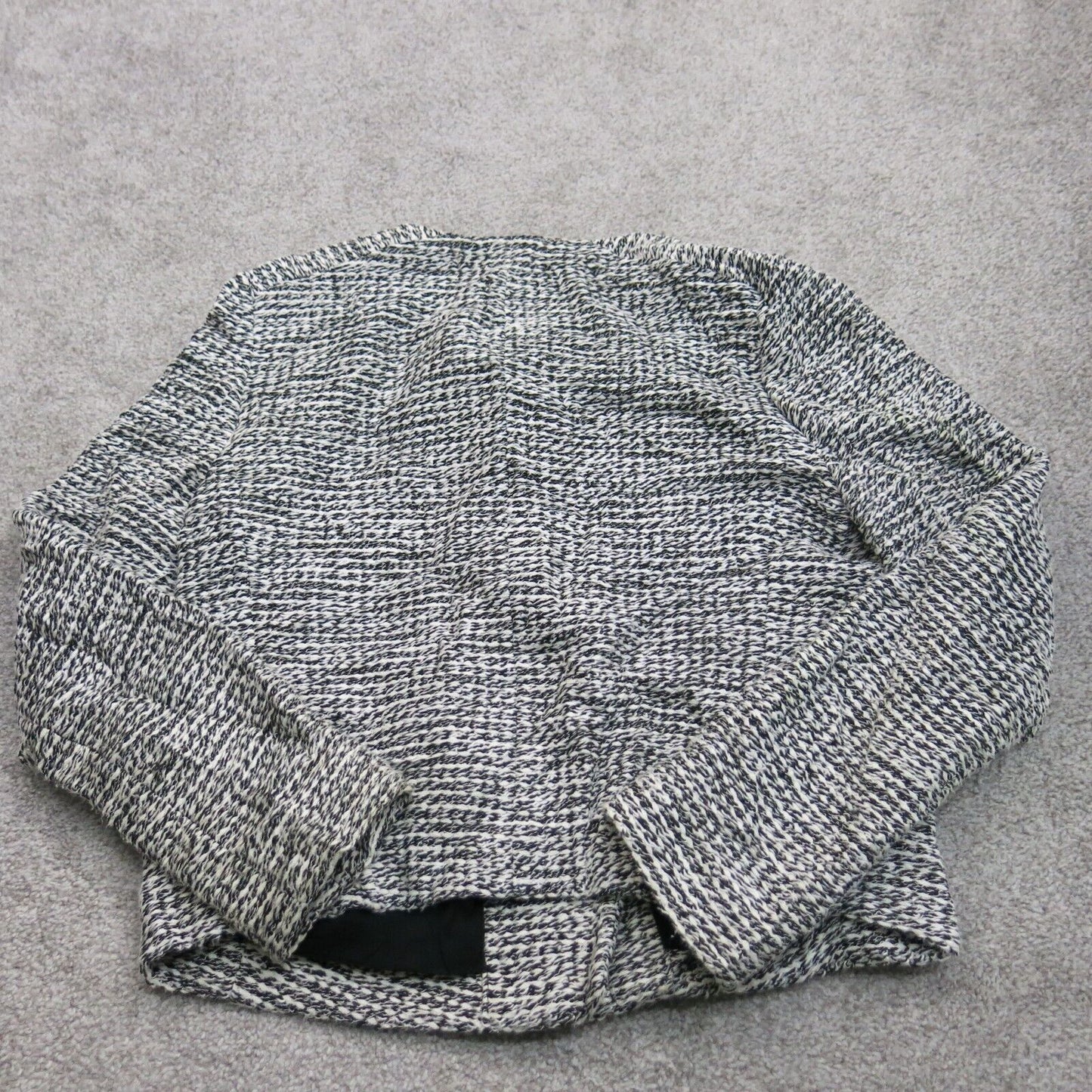 Ann Taylor Loft Women Cardigan Sweater Knitted Full Zip Long Sleeve Black SZ 10