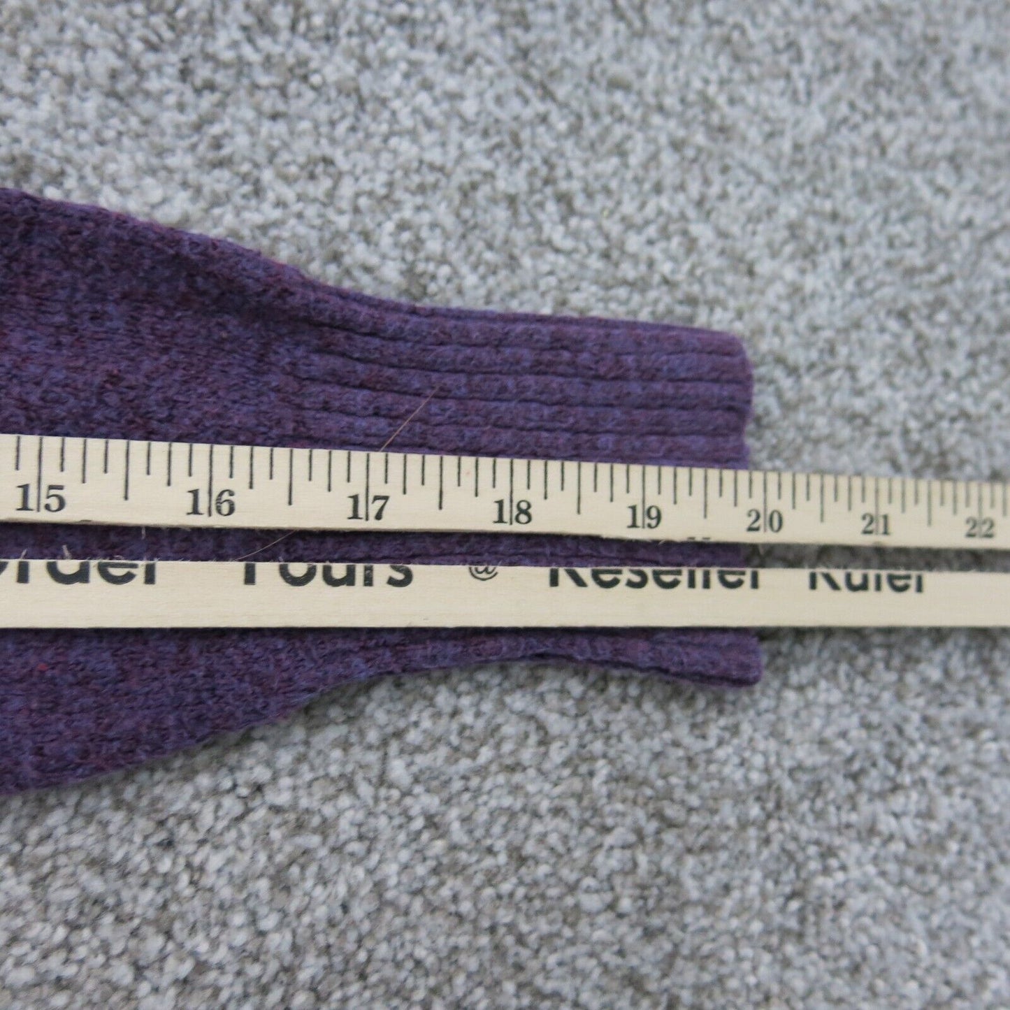 St Johns Bay Womens Pullover Sweater Boat Neck Long Sleeves Solid Purple Size M