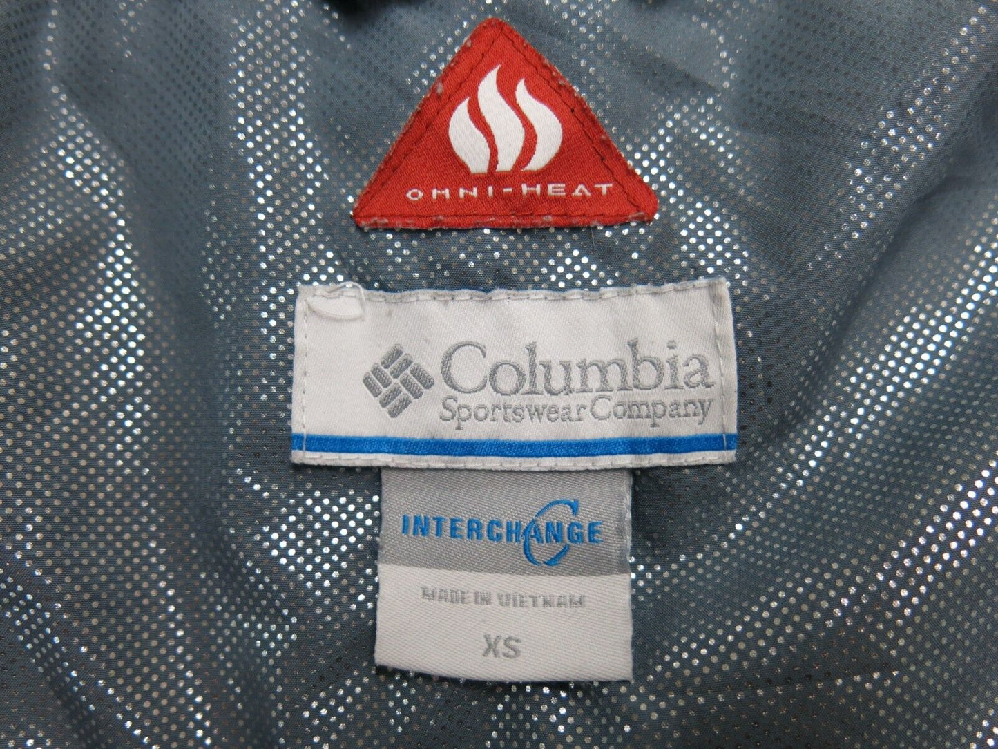 Columbia Mens Windbreaker Coat Jacket Full Zip Up Long Sleeves Pockets White XS