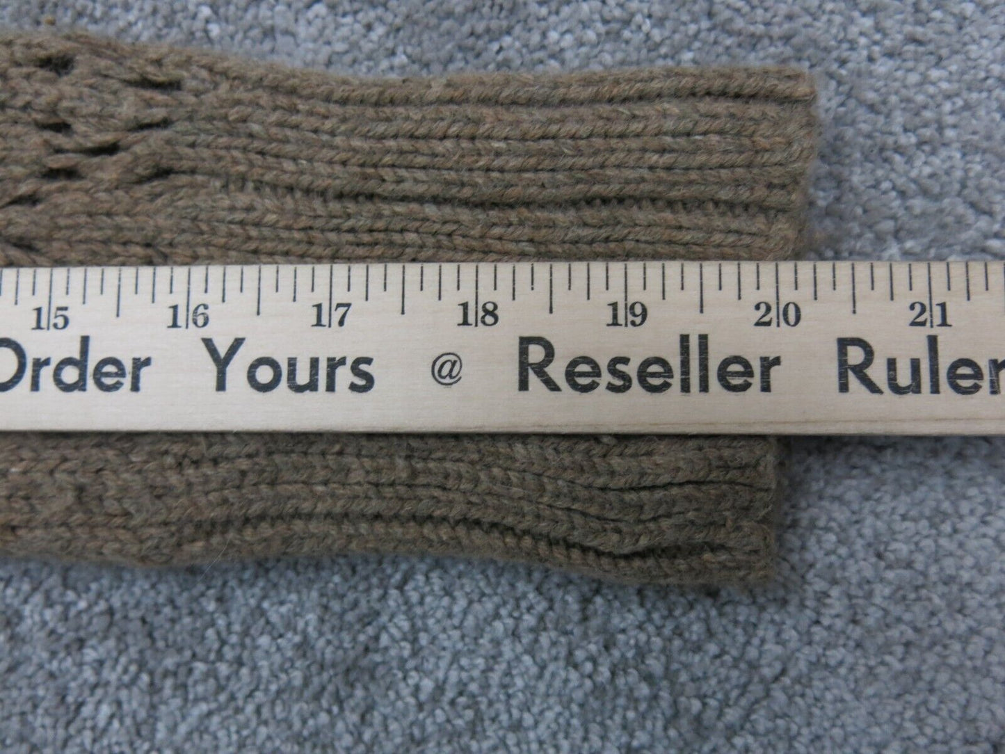 Old Navy Womens Pullover Shawl Sweater Eyelet Knitted Long Sleeves Beige Size S