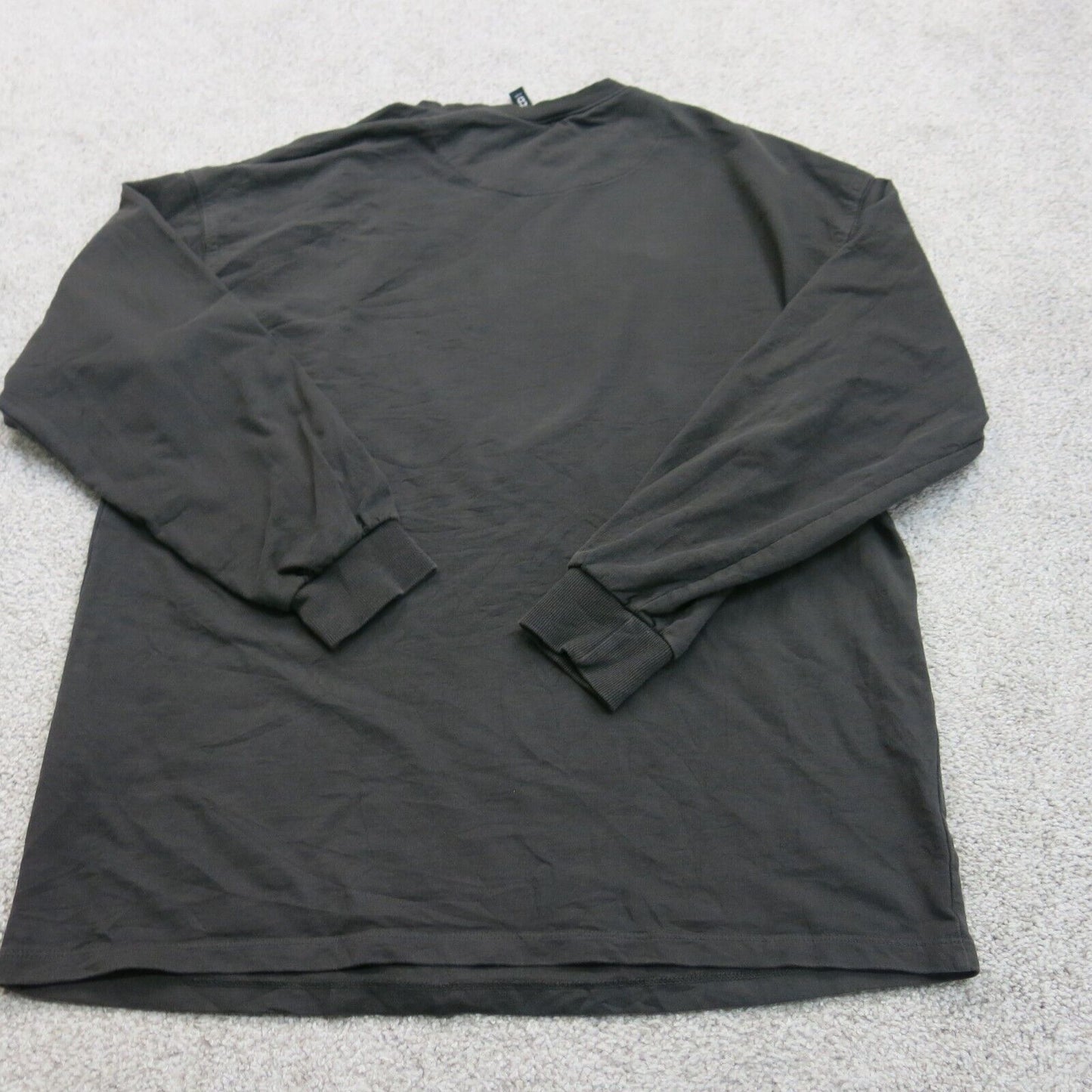 H&M Mens Sweatshirt Graphic Long Sleeves Crew Neck Pullover Black Size Small
