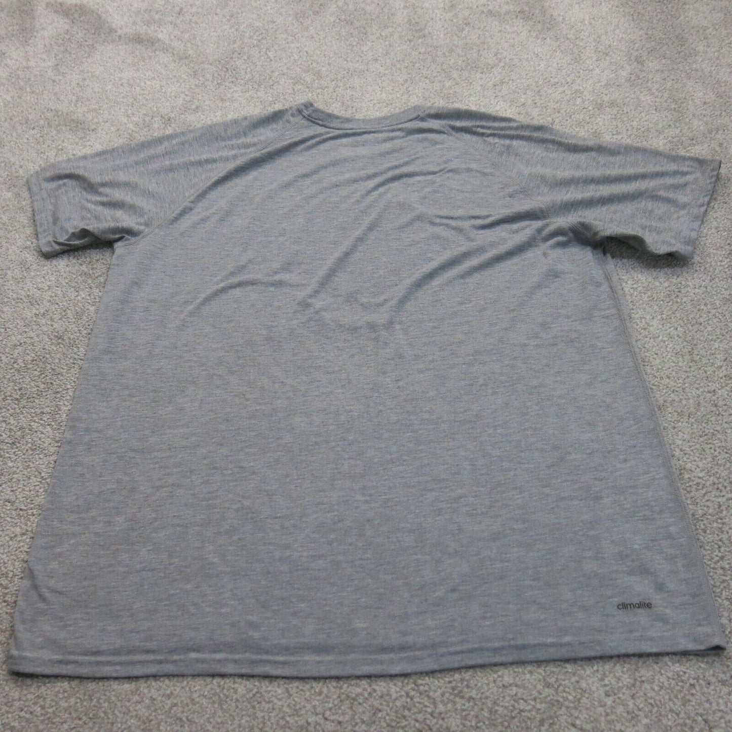 Adidas Mens Pullover T Shirt Crew Neck Short Sleeve Logo Gray Size 2X