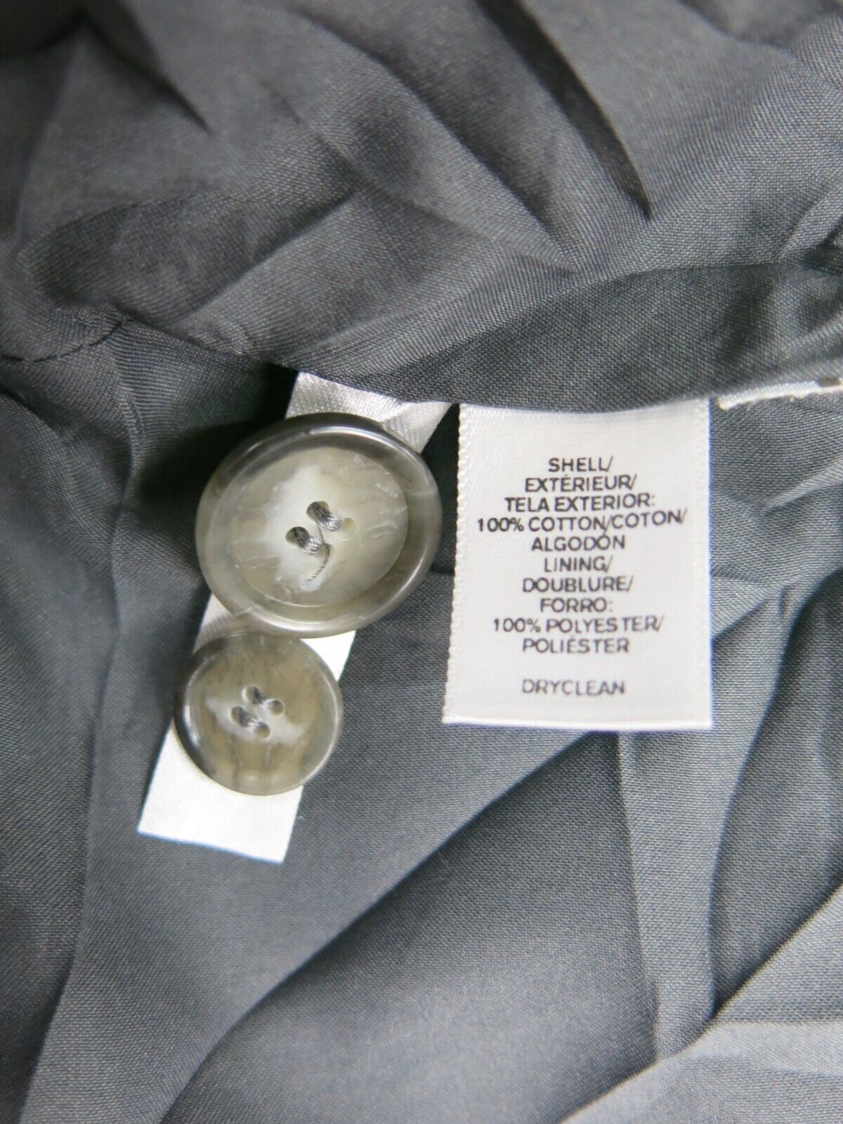 Ann Taylor Loft Womens Blazer Coat Single Breasted One Button Long Sleeve Gray 6