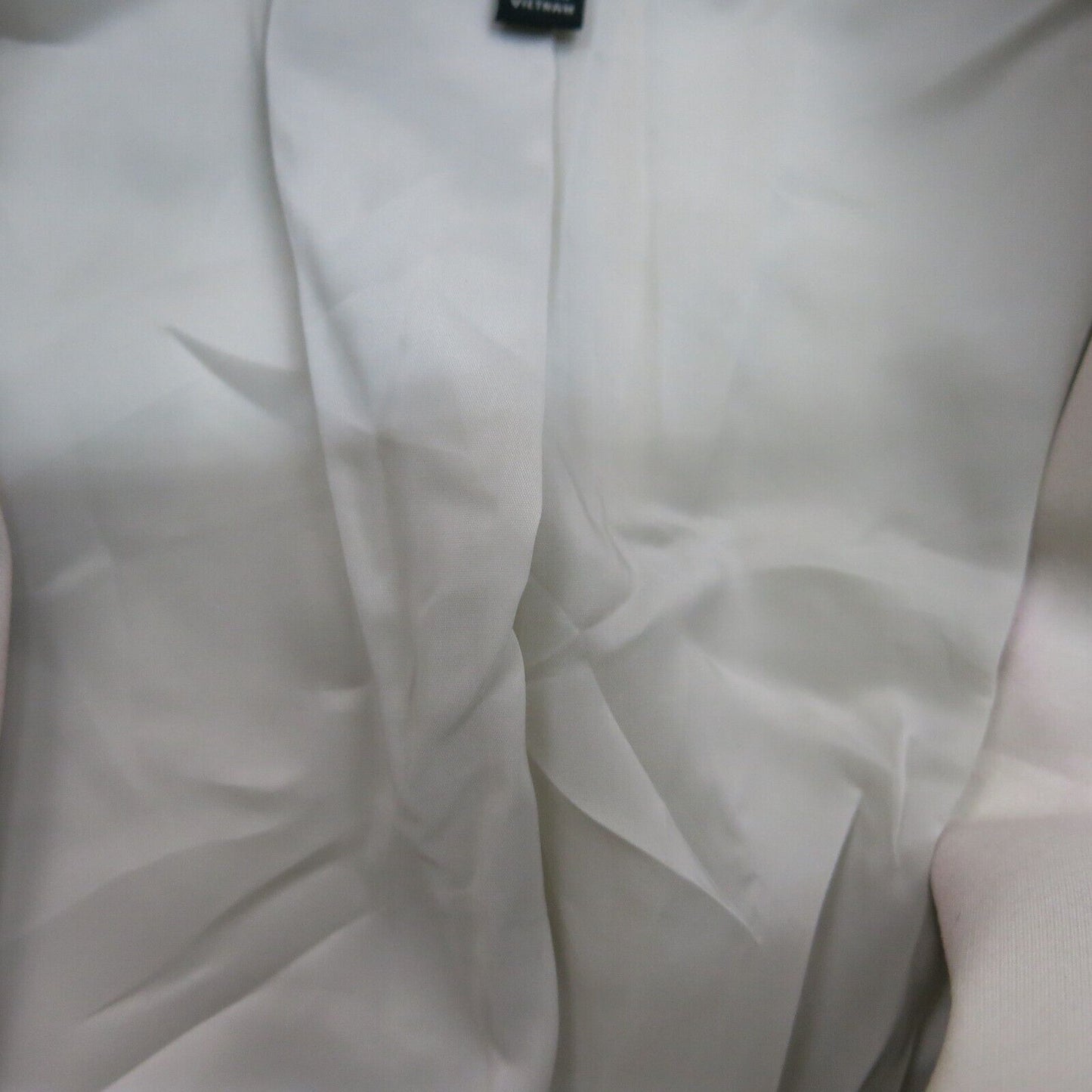 Talbots Womens Blazer Coat Single Breasted Long Sleeve Pockets Ivory Size 4P