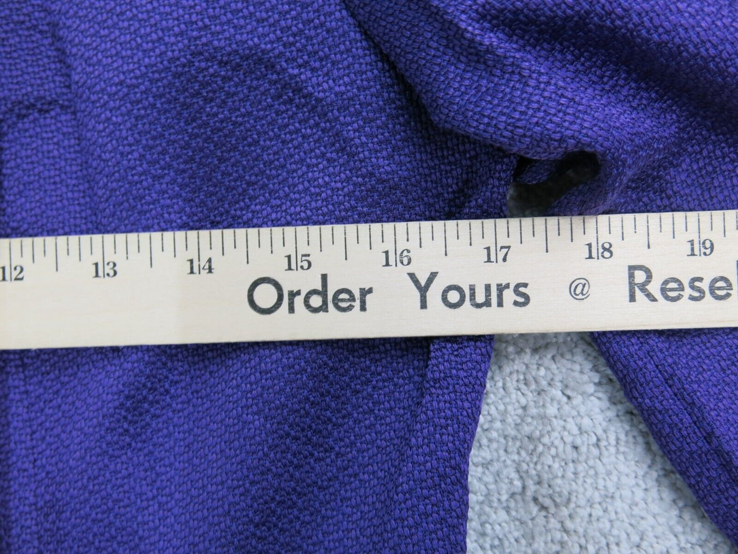 Tahari Womens Blazer Coat Open Front Long Sleeves Solid Dark Purple Size 8